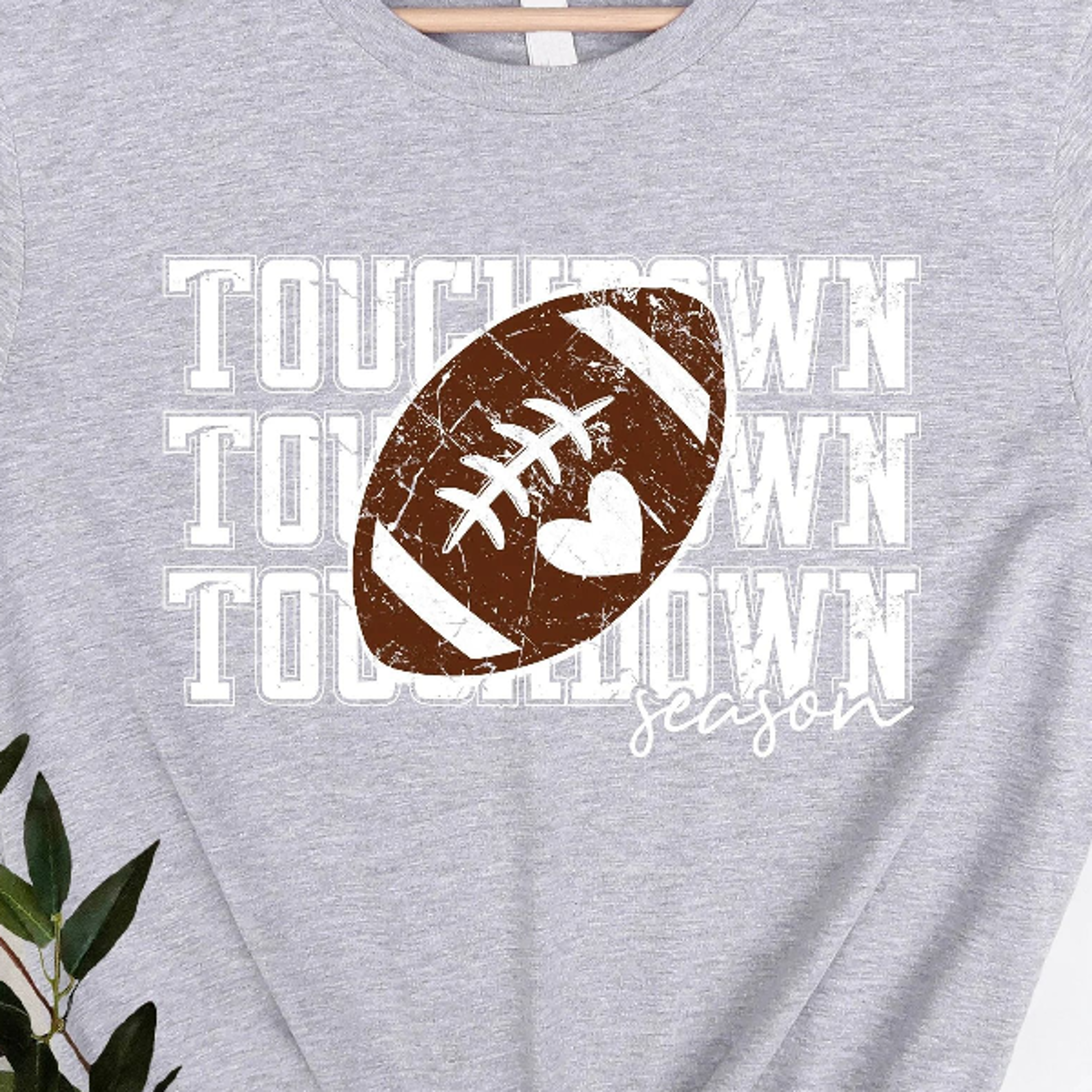 distressed touchdown season shirt football mom t-shirt, game day graphic tee