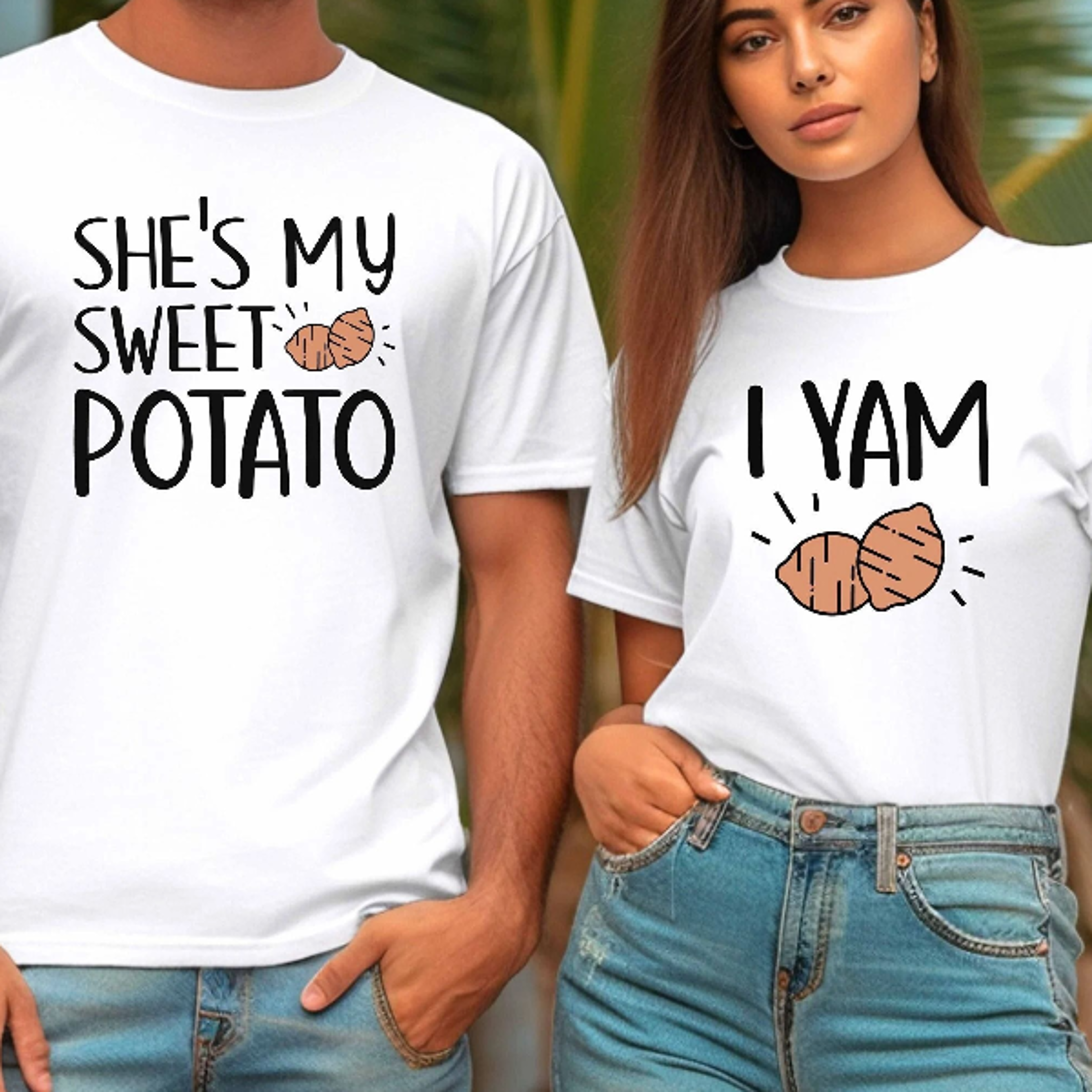 she's my sweet potato shirt fall couples thanksgiving cotton tee