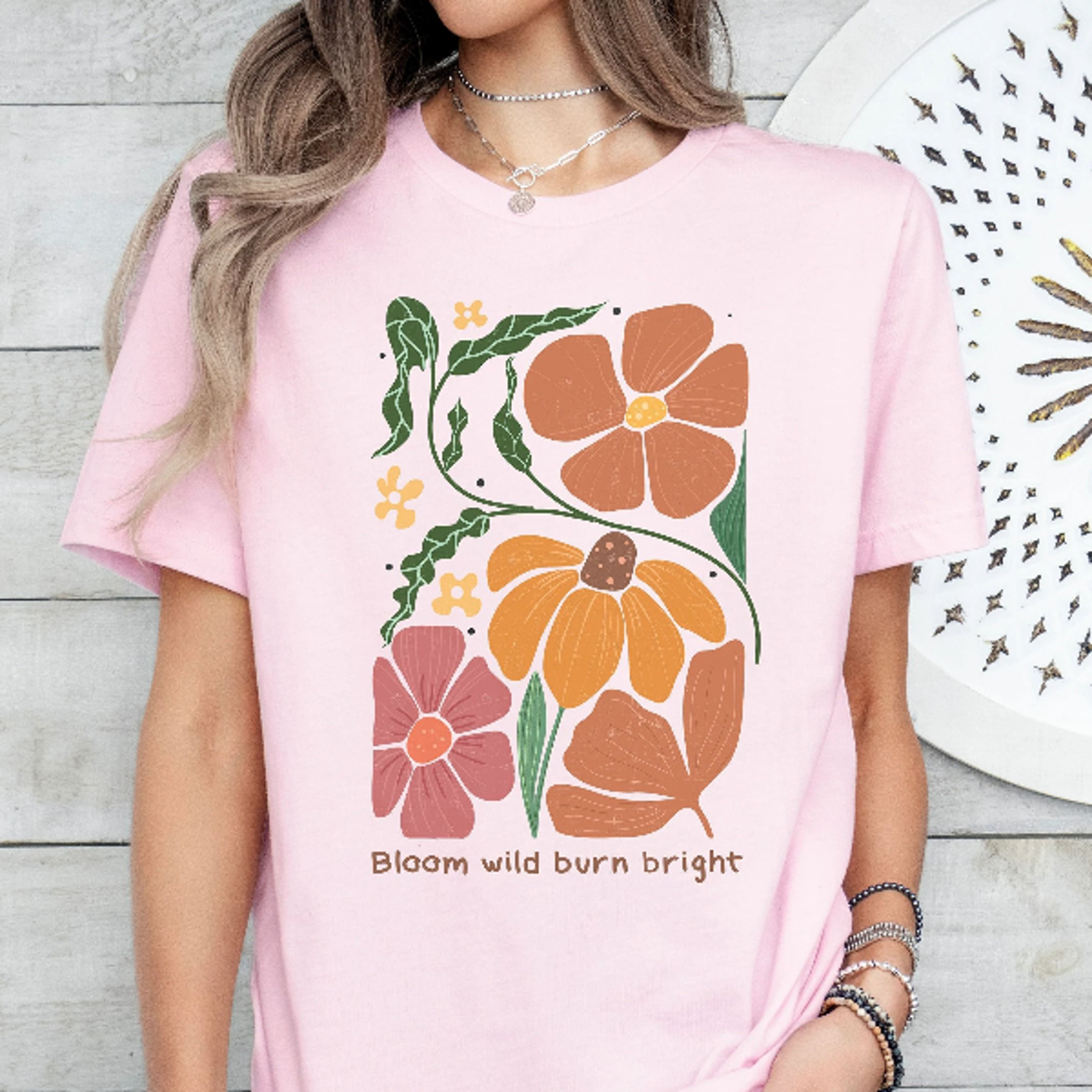 wildflower tshirt, wild flowers shirt, floral tshirt, flower shirt, gift for women, ladies shirts, best friend gift shir