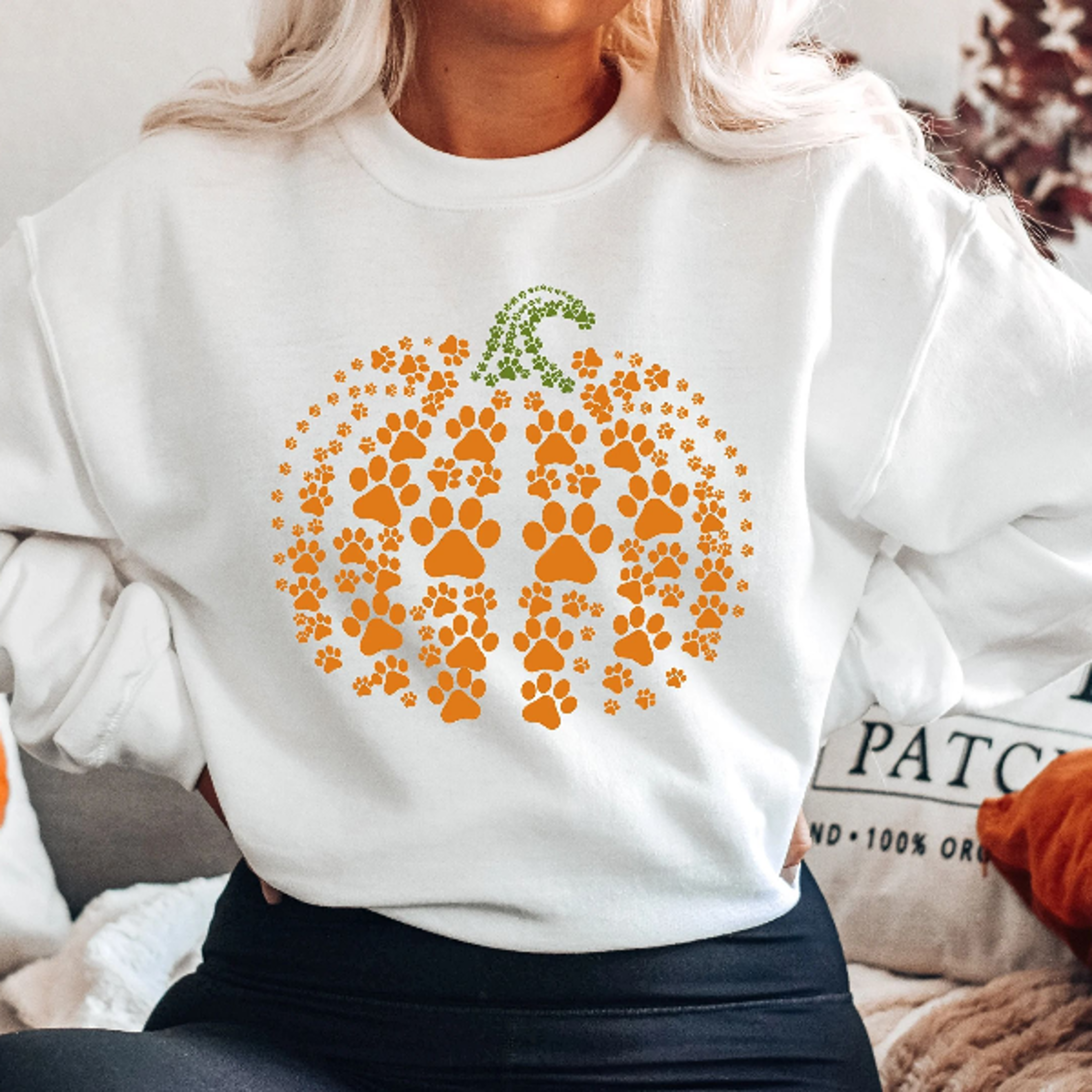 paw pumpkin shirt, paw print shirt, pumpkin dog shirt, dog halloween shirt,retro pumpkin, halloween shirt, halloween swe