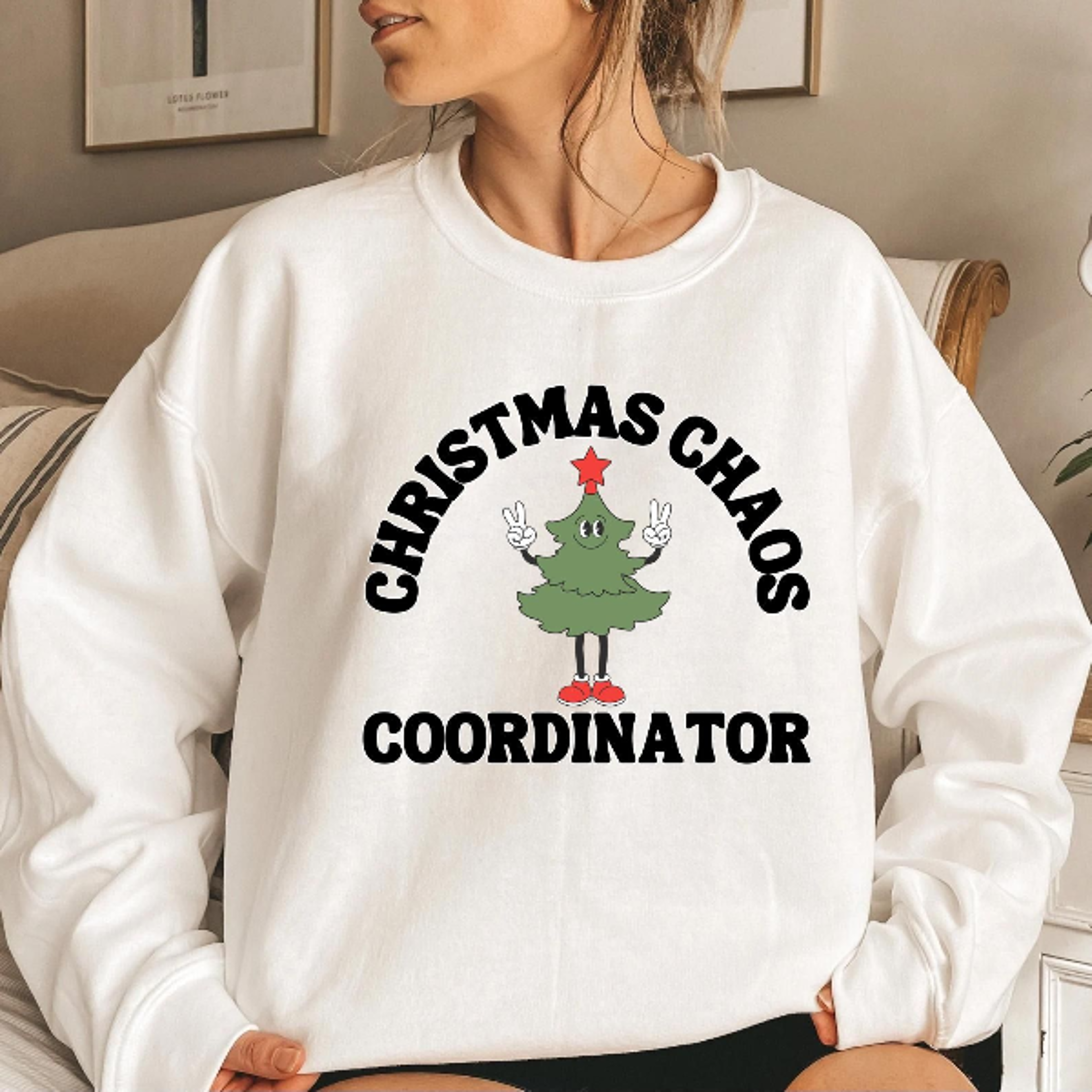 christmas chaos coordinator sweatshirt, mom christmas sweatshirt, christmas sweatshirt, christmas gift, funny christmas