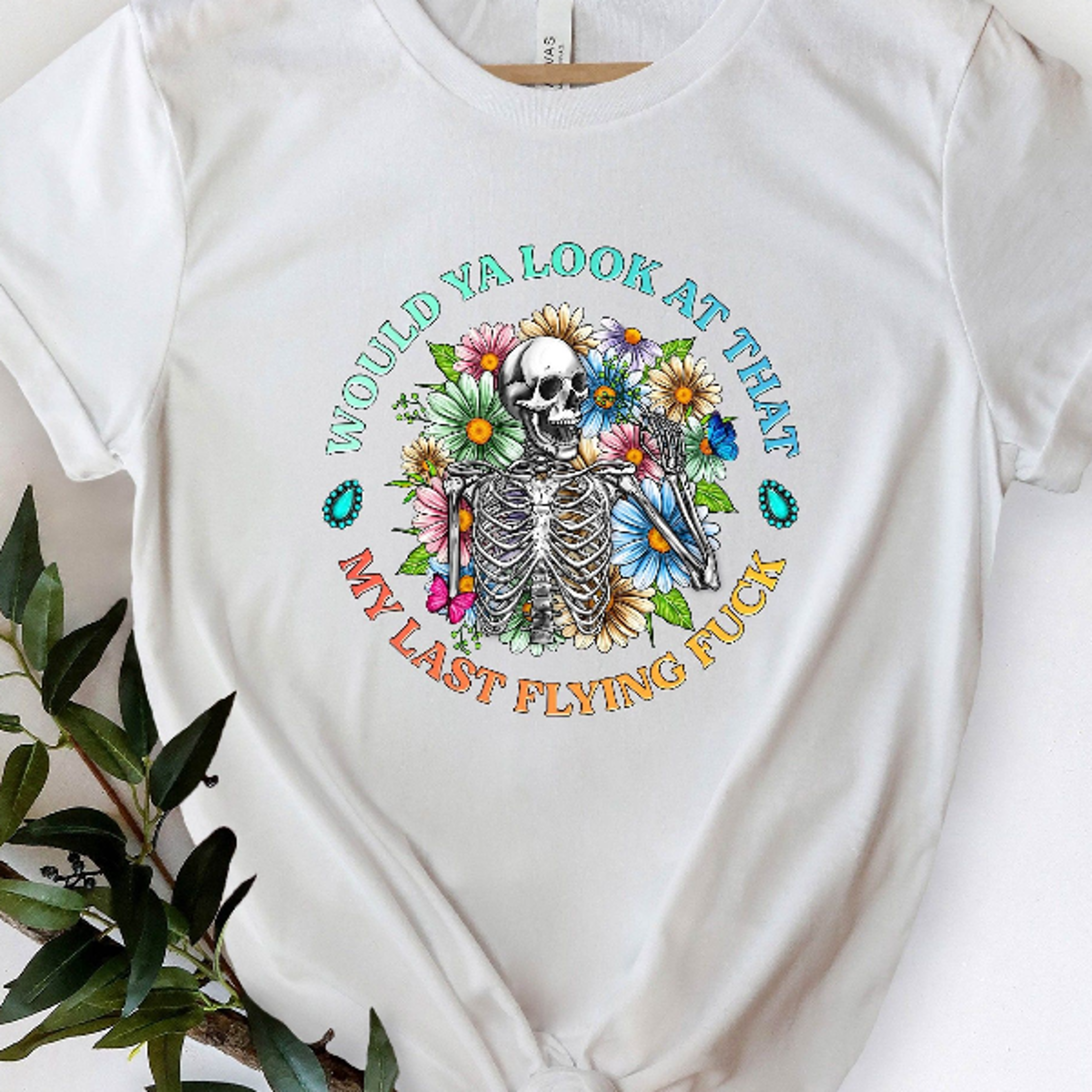 funny skeleton flower shirt motivational skull tee, floral graphic t-shirt
