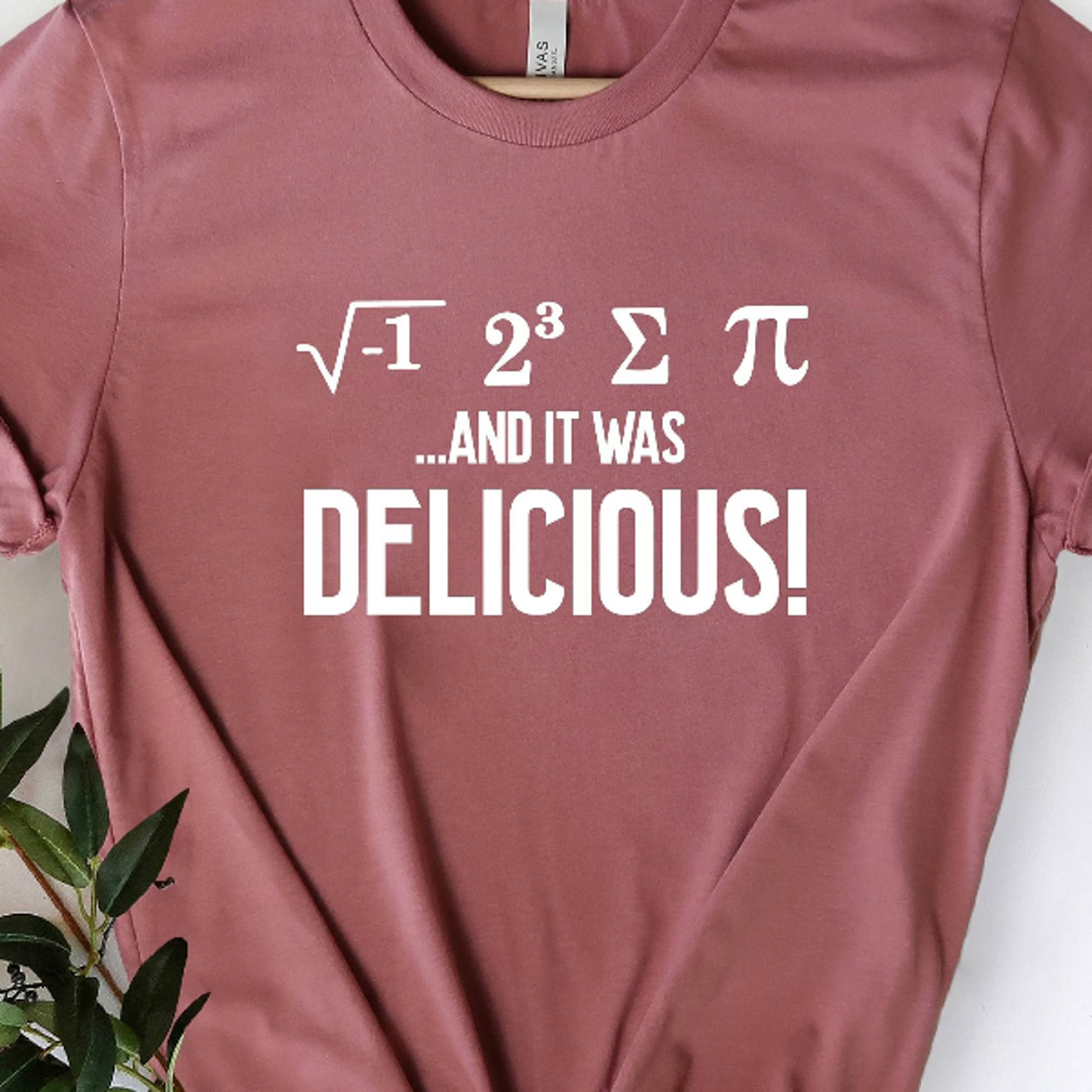 and it was delicious math shirt, statistician teacher graphic tee