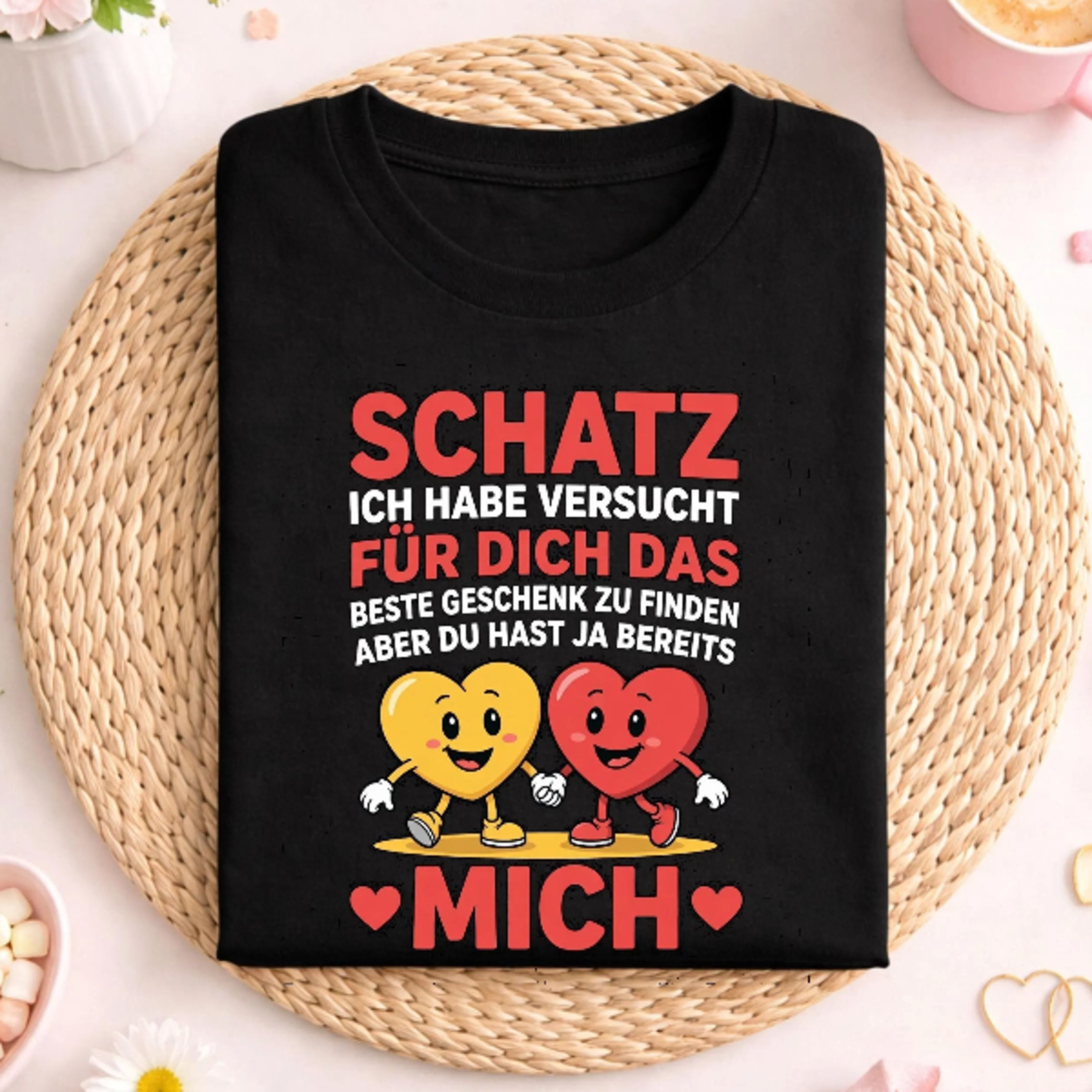 schatz ich habe versucht fur dich das beste geschenk zu finden shirt,lustiger liebesspruch t shirt mit herz motiv