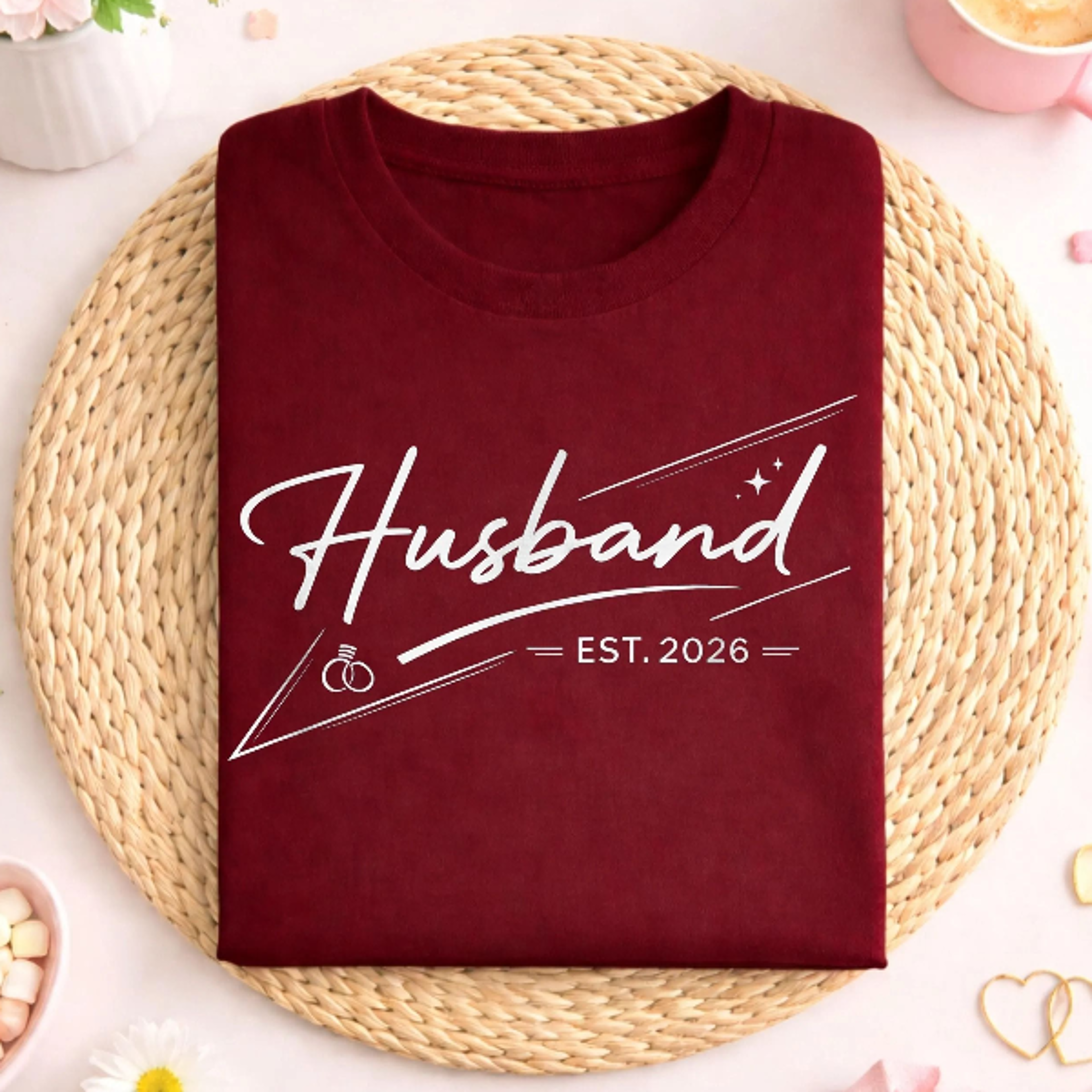 husband est 2026 shirt, groom wedding , husband established 2026 gift, engagement wedding outfit, future husband gift id