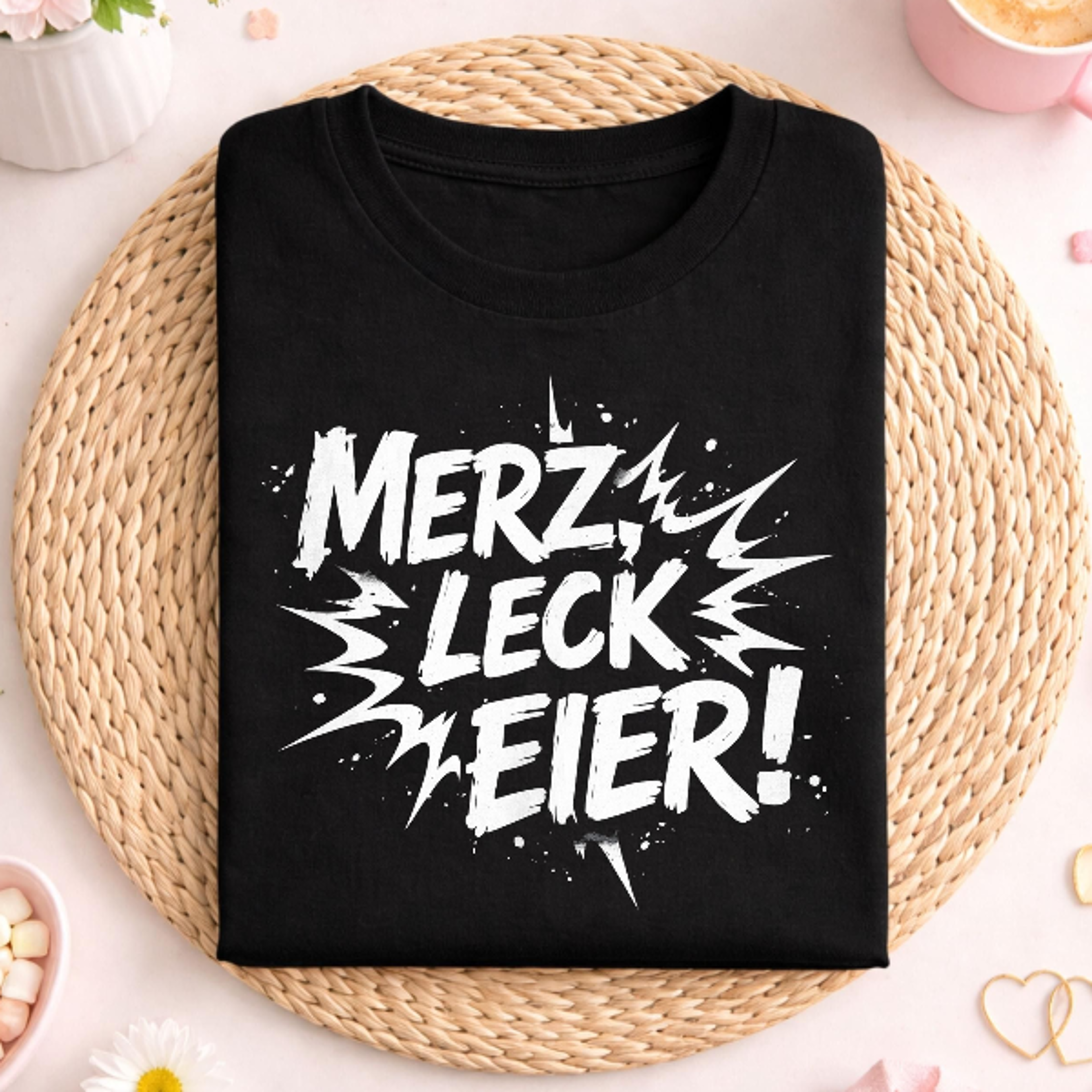 merz leck eier shirt, lustiger deutscher spruch tee, frecher humor shirt, sarkasmus spruch tshirt, witziger text druck,