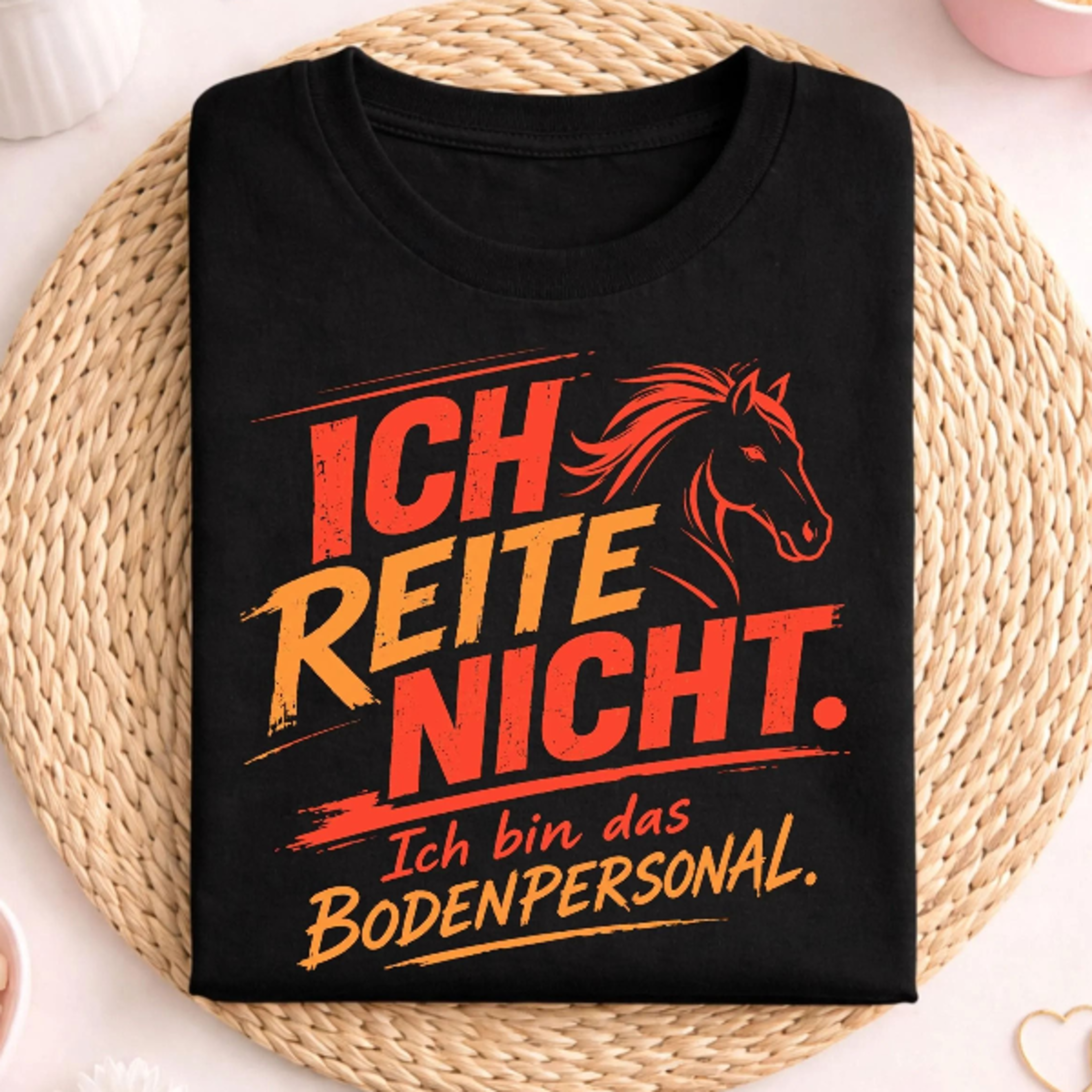 pferde shirt, ich reite nicht ich bin das bodenpersonal, lustiges reiter geschenk, pferde humor , stall helfer shirt, re