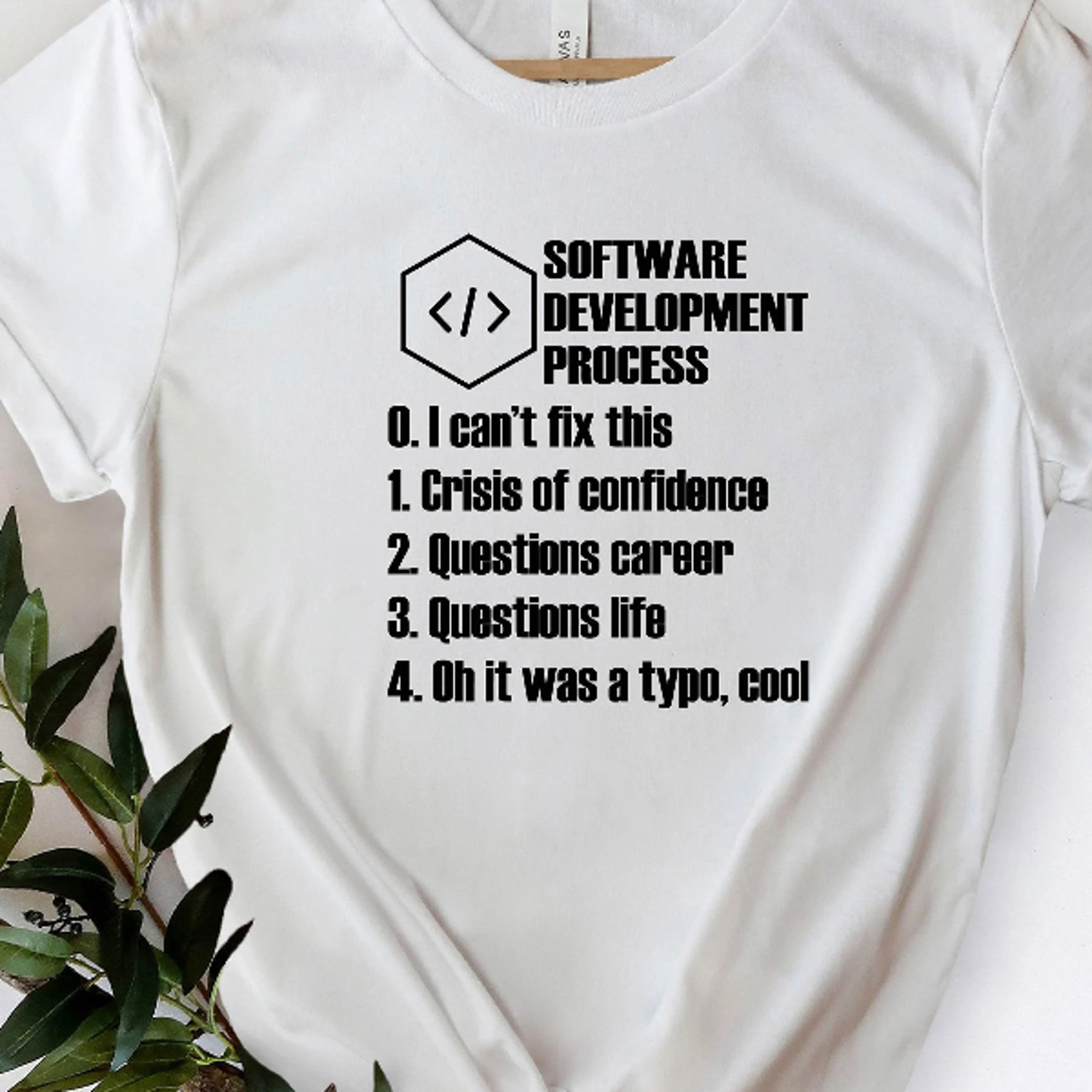 software development process shirt, funny coder tee, programmer graphic t-shirt