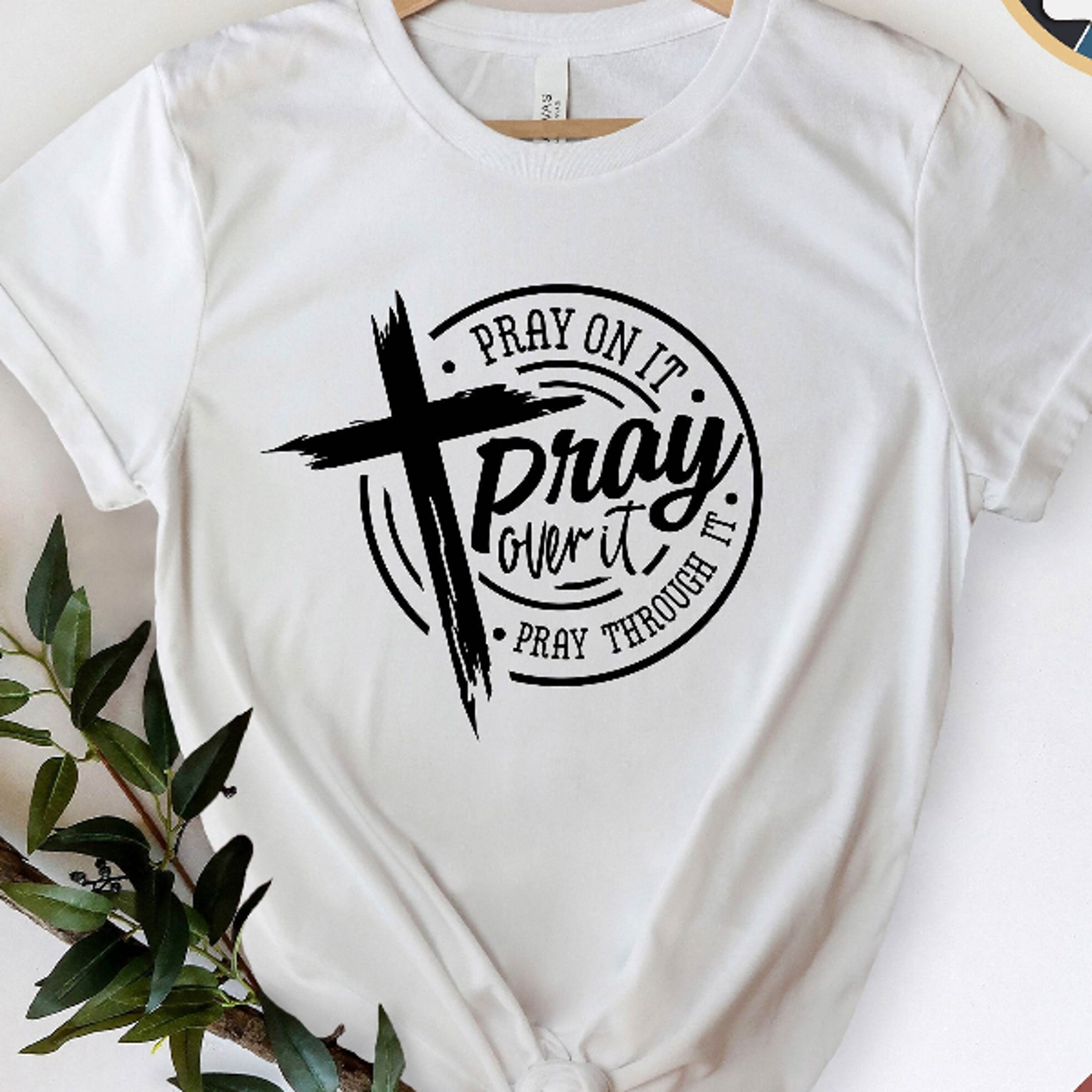 pray on it christian t-shirt, faith bible verse tee, inspirational graphic shirt