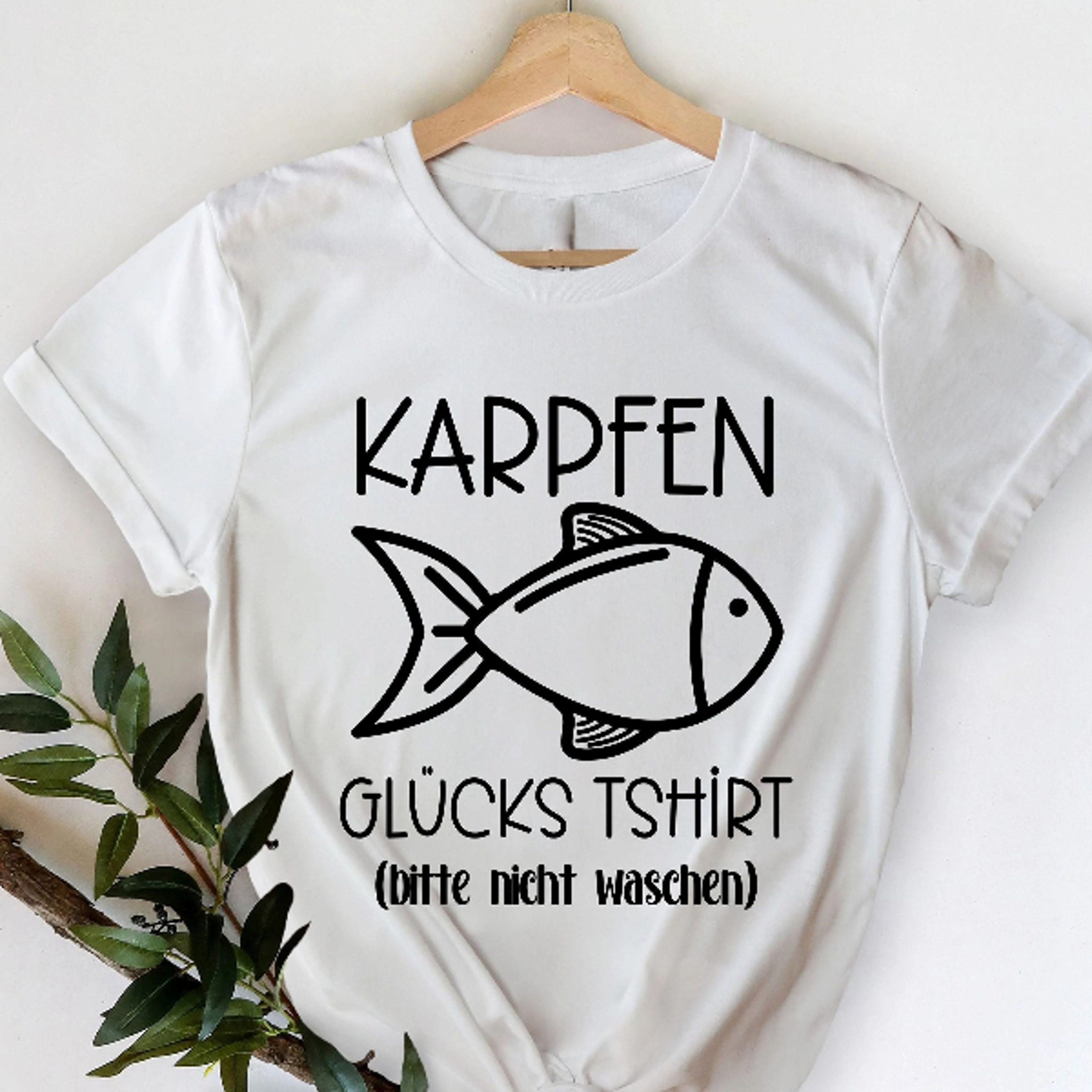 karpfen glucks t-shirt, damen angelgeschenke, angel t-shirt, angelliebhaber, angeln t-shirt, lustiges fisch t-shirt, fis