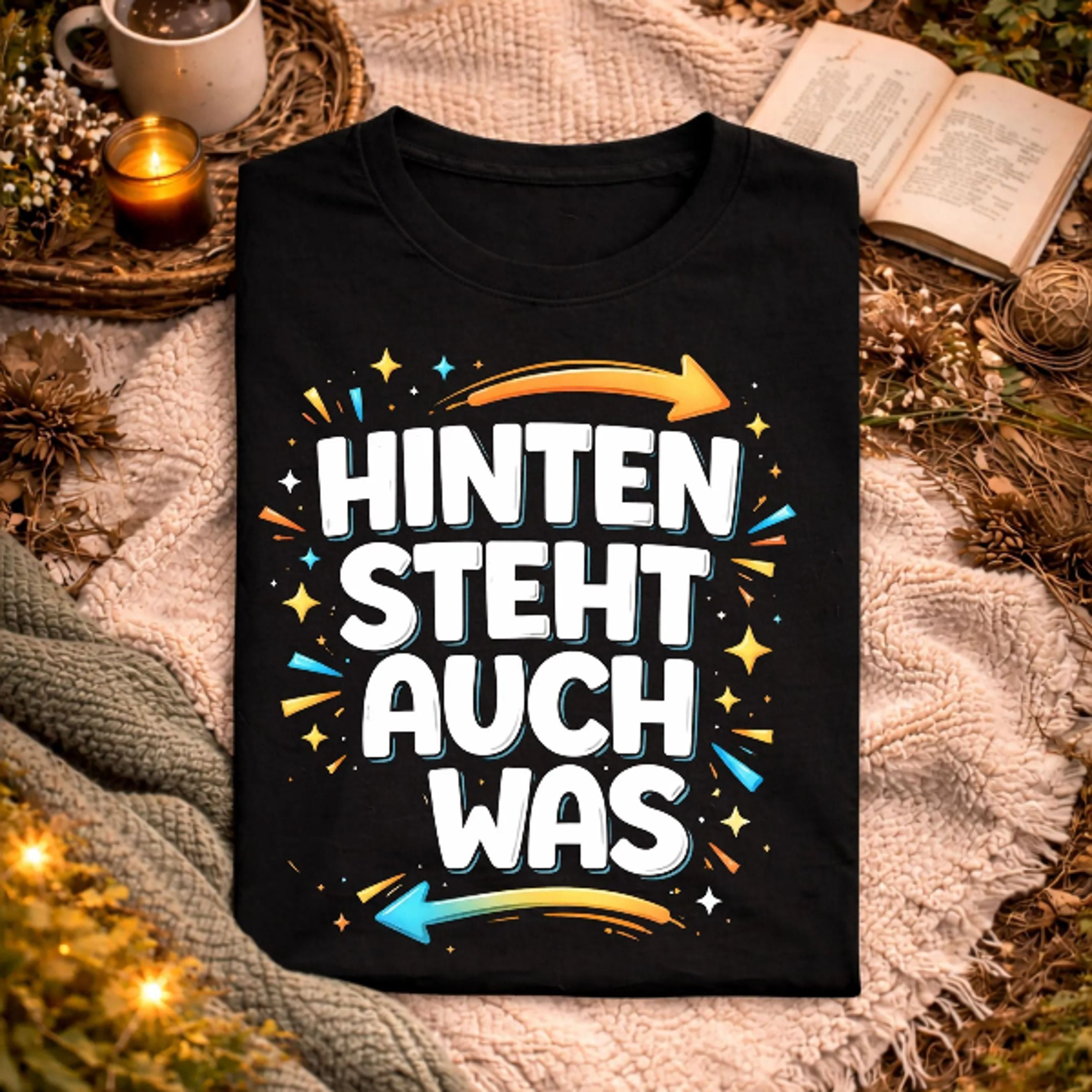hinten steht auch lustiger spruch t-shirt humor statement shirt witziges geschenk fur manner frauen spa tee, manner shir