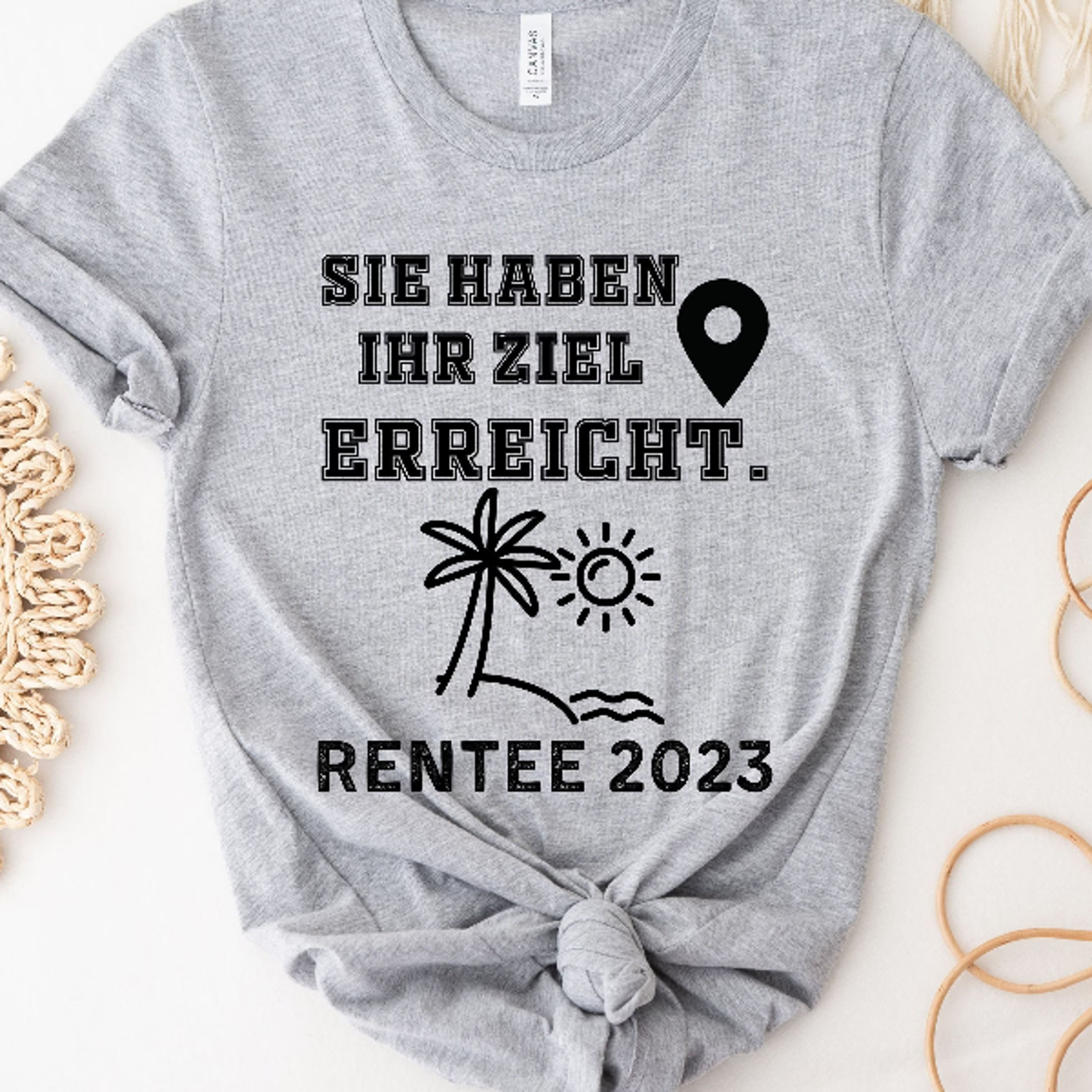sie haben ihr ziel t-shirt, lustiges rente pensionist, pensionierung lehrer, pensioniert 2023, pensionierung 2023 mann &