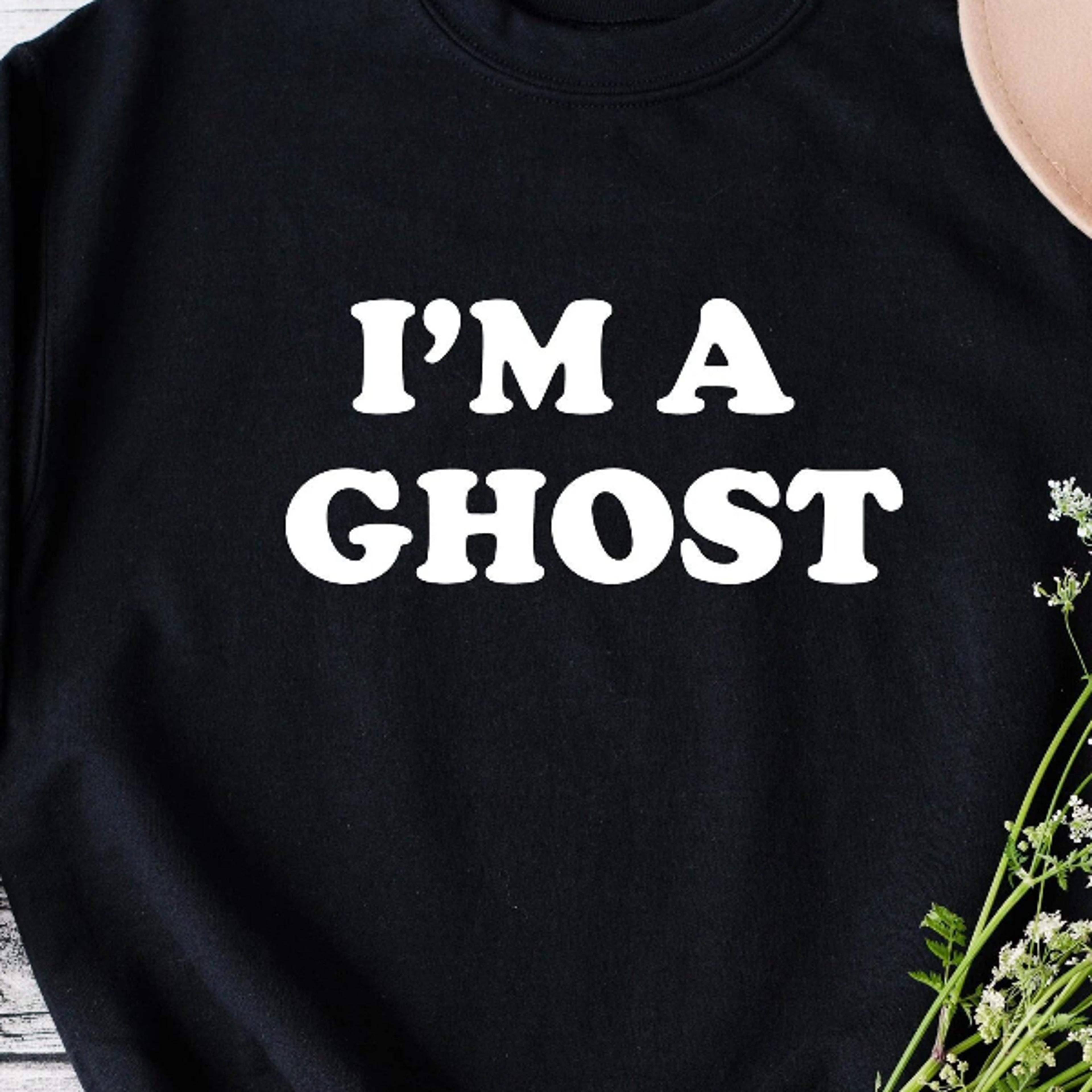 i'm a ghost sweatshirt, funny halloween shirt, spooky fall pullover
