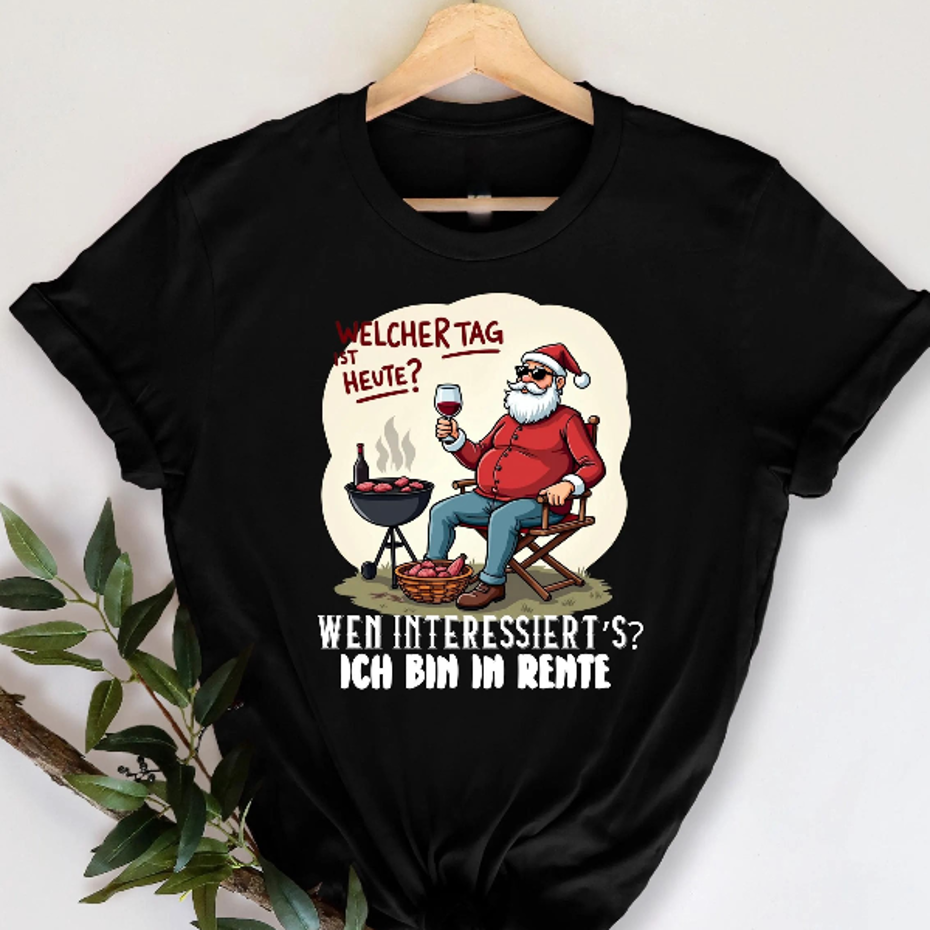 welcher tag ist heute wen interessiert's ich bin rente t-shirt, lustiges rentner shirt, humorvolles rentner t-shirt, r