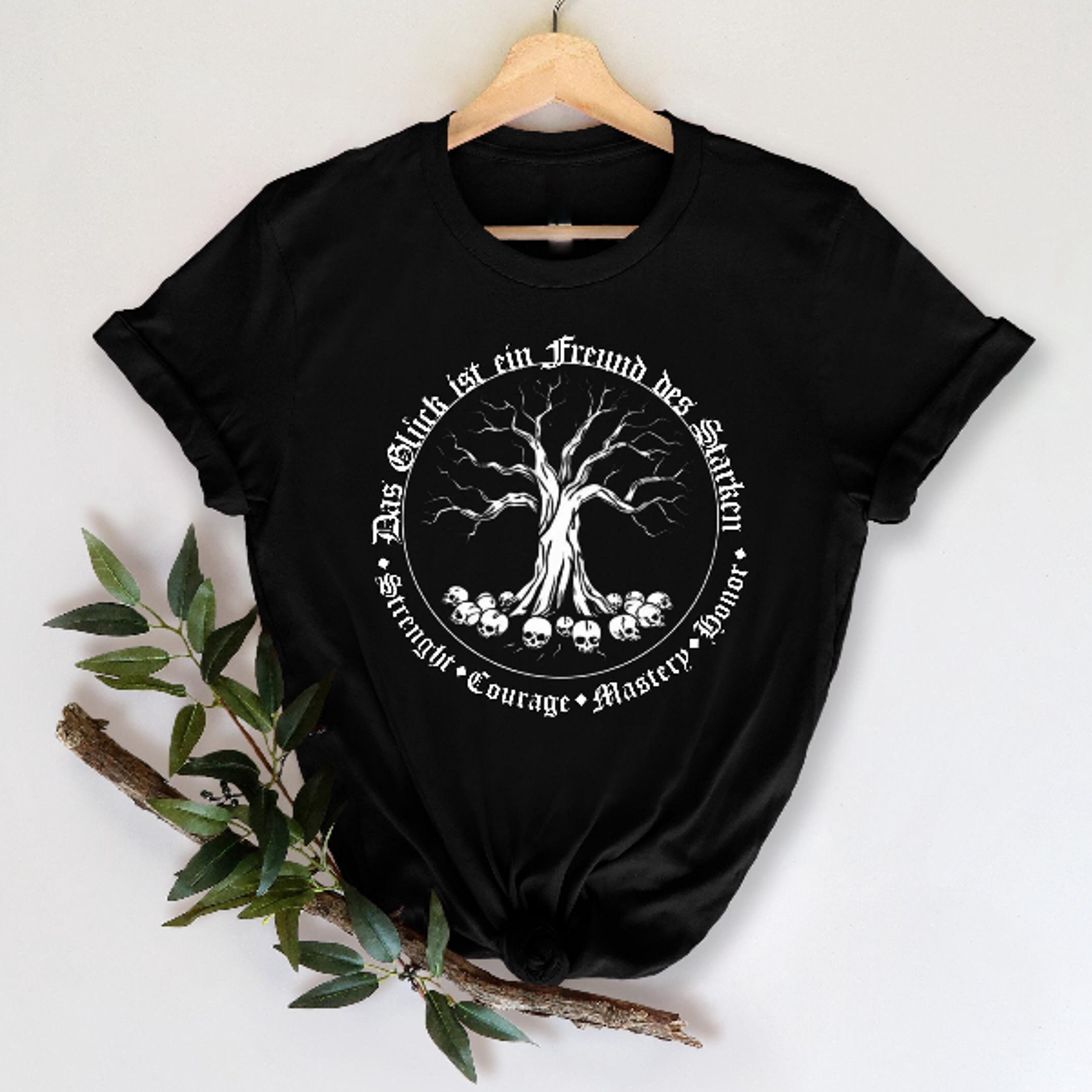 das gluck der starken t-shirt, motivations t-shirt, starke menschen geschenk, positives leben shirt, inspirierendes t-sh