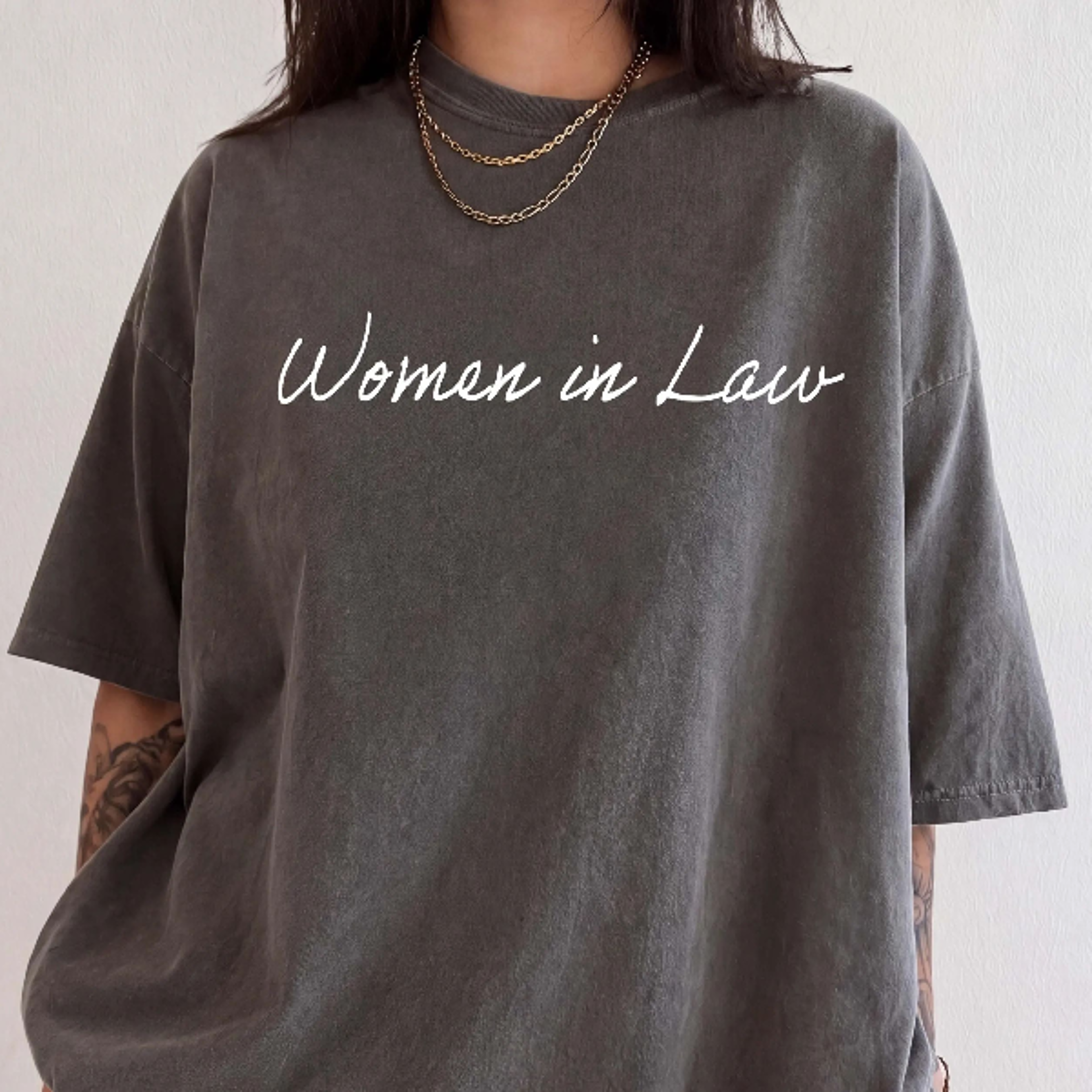women in law shirt, cute future lawyer sweatshirt, law school graduation crewneck, gift for attorney