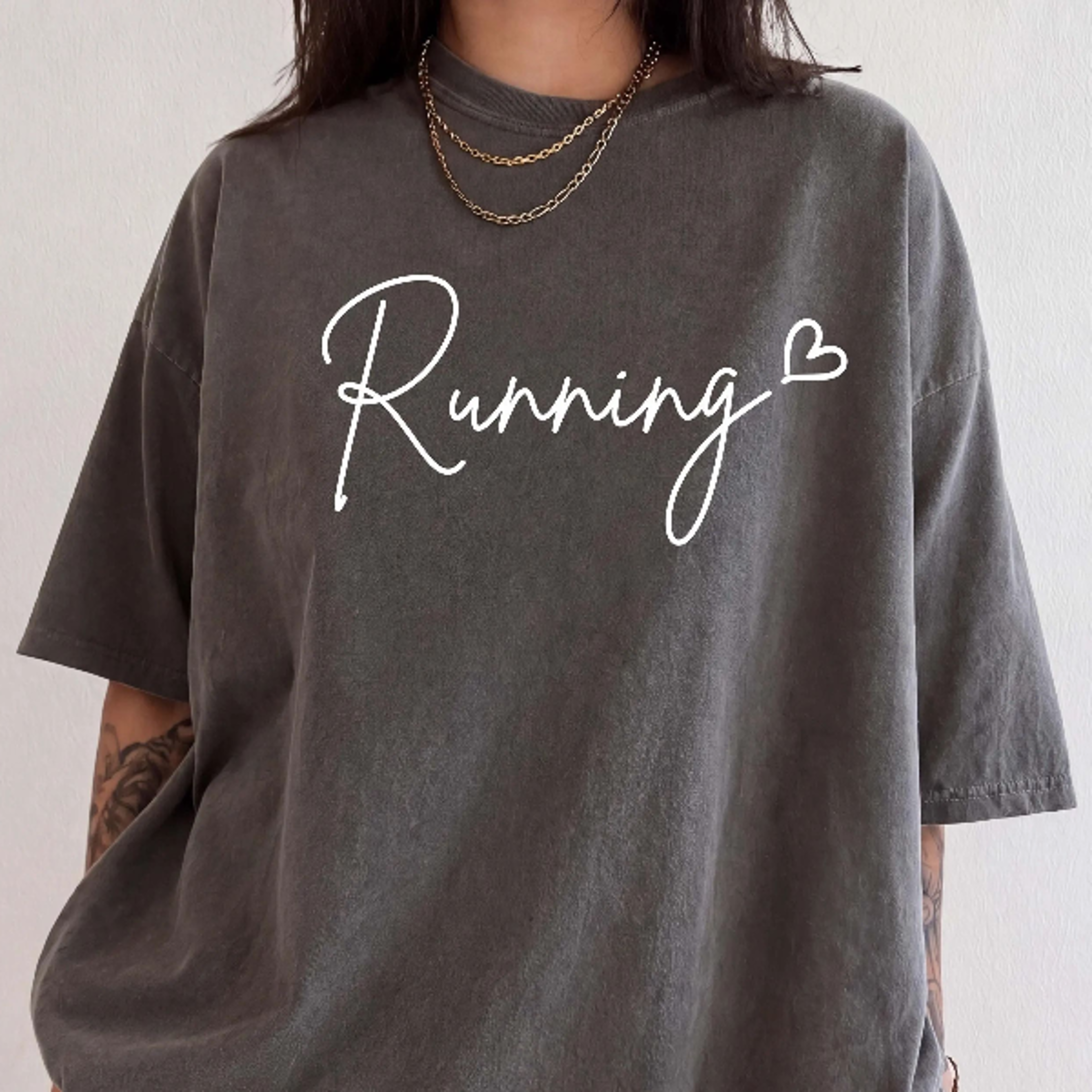 running heart shirt, cute runner sweatshirt, marathon runner crewneck, fitness aesthetic sports gift