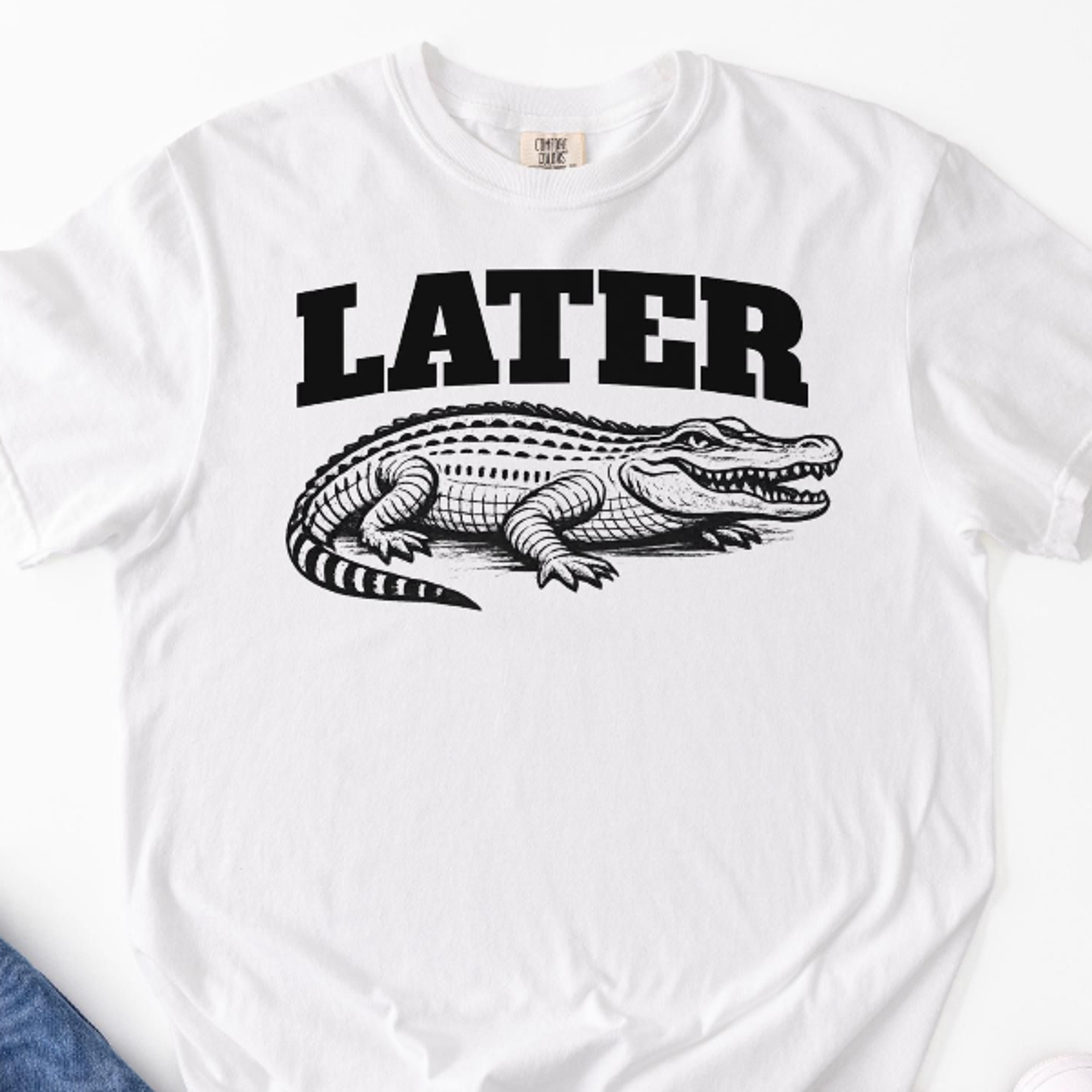 later gator shirt, funny alligator tee, t-shirt graphic tshirt jeremy