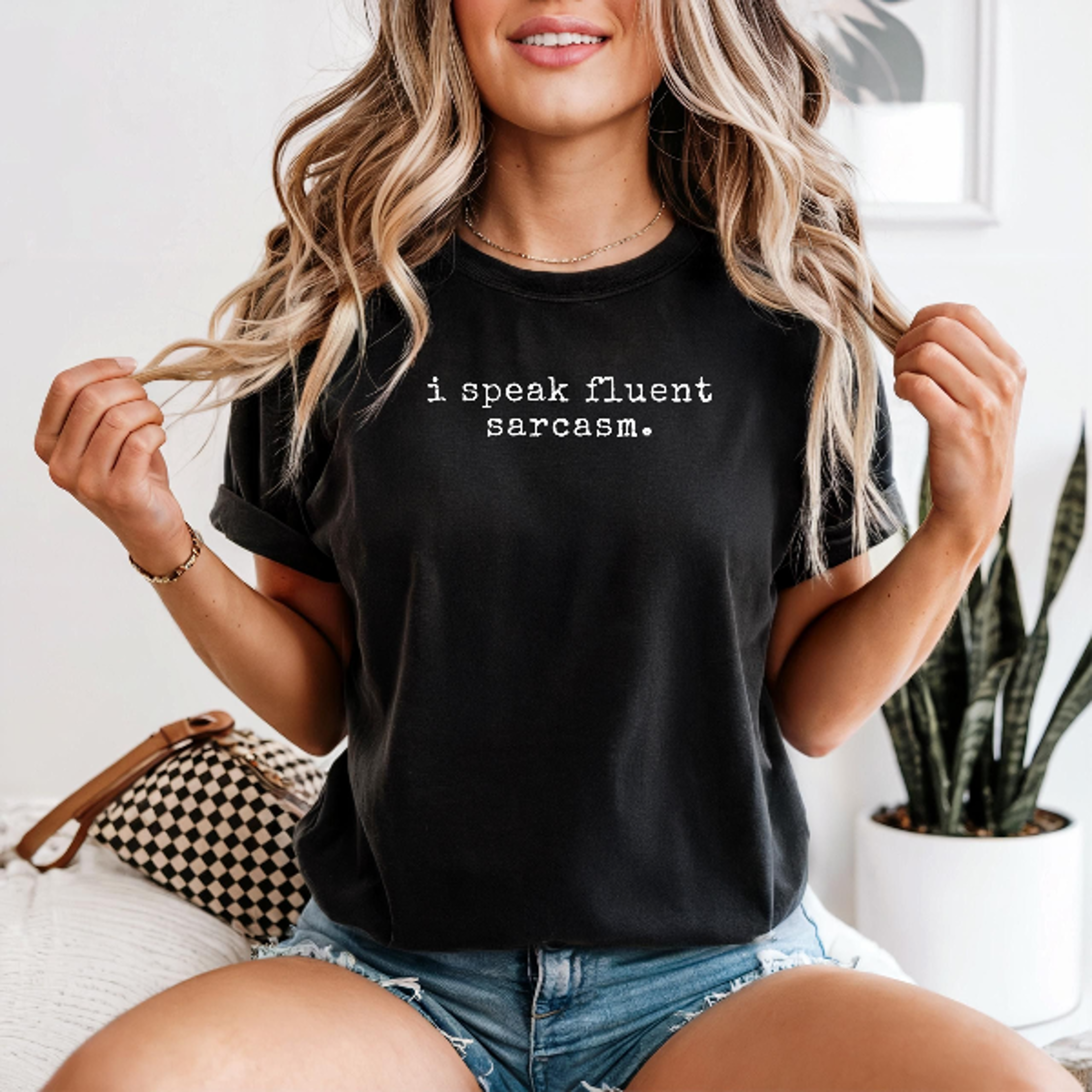 sarcastic shirt, i speak fluent sarcasm, funny dark humor shirt, unhinged tee jeremy