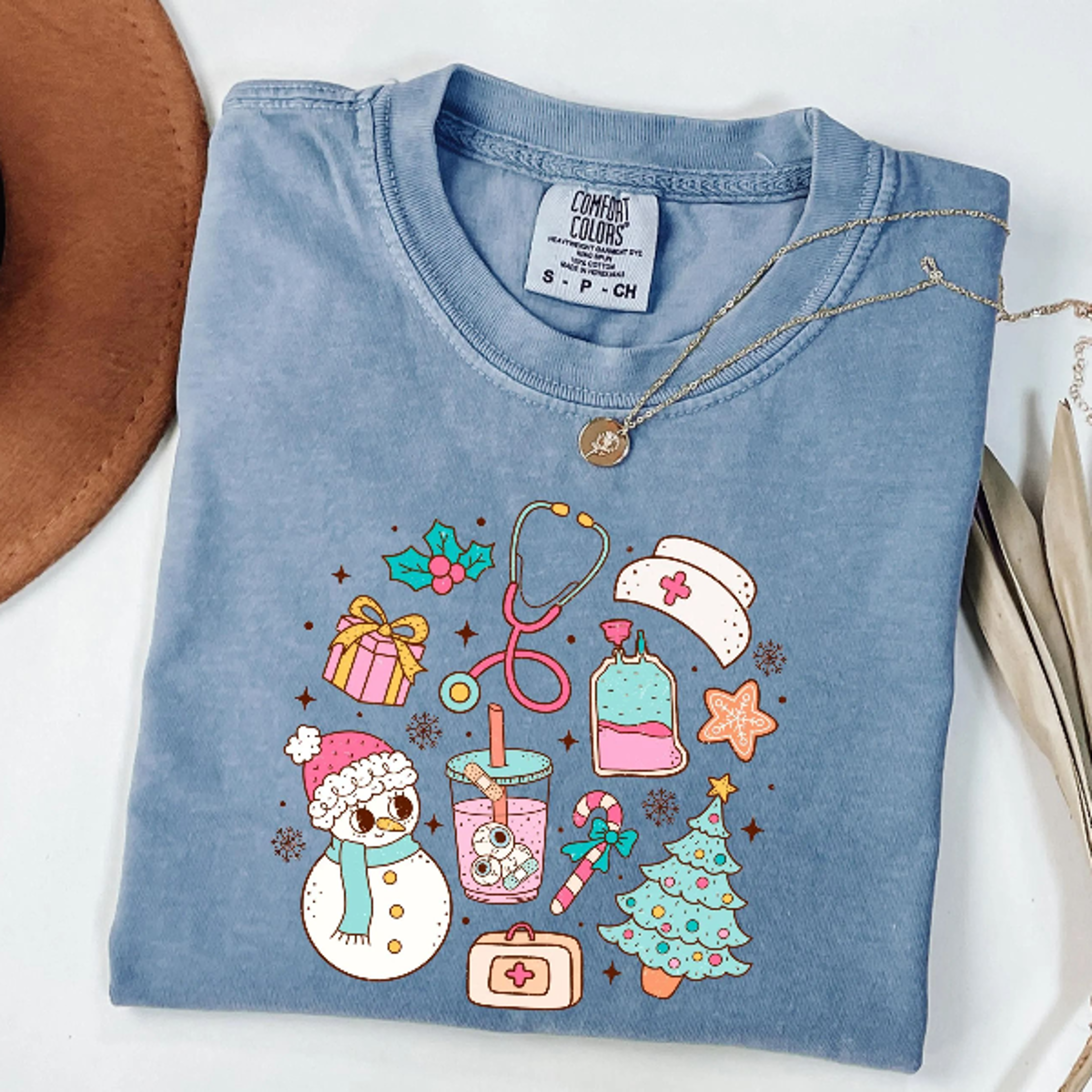 christmas nurse shirt, nurse gift, nurse shirt, christmas gift, christmas trilium