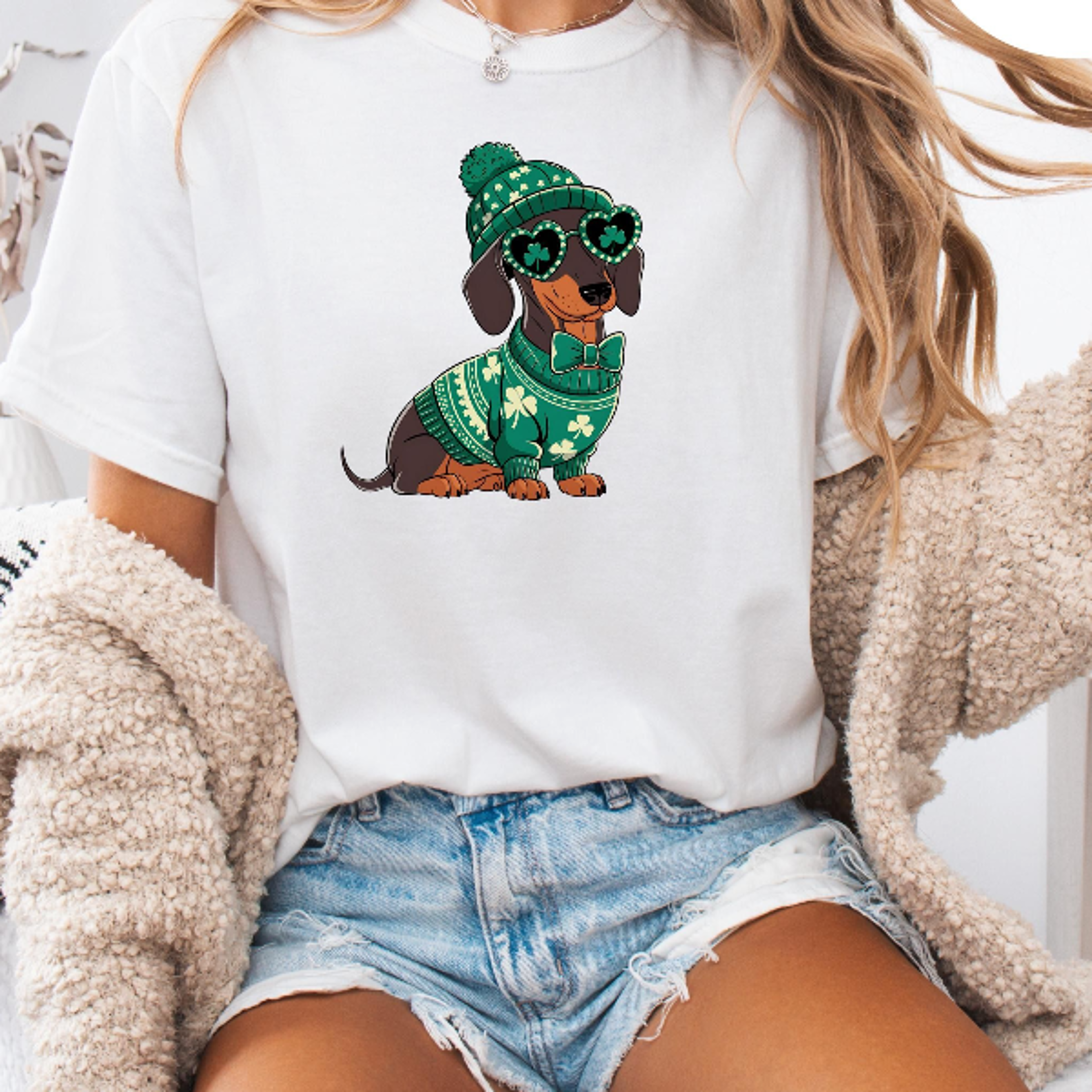 st patrick's day dachshund dog shirt, lucky dog shirt, cute march holiday shirt,st patrick's day shirt