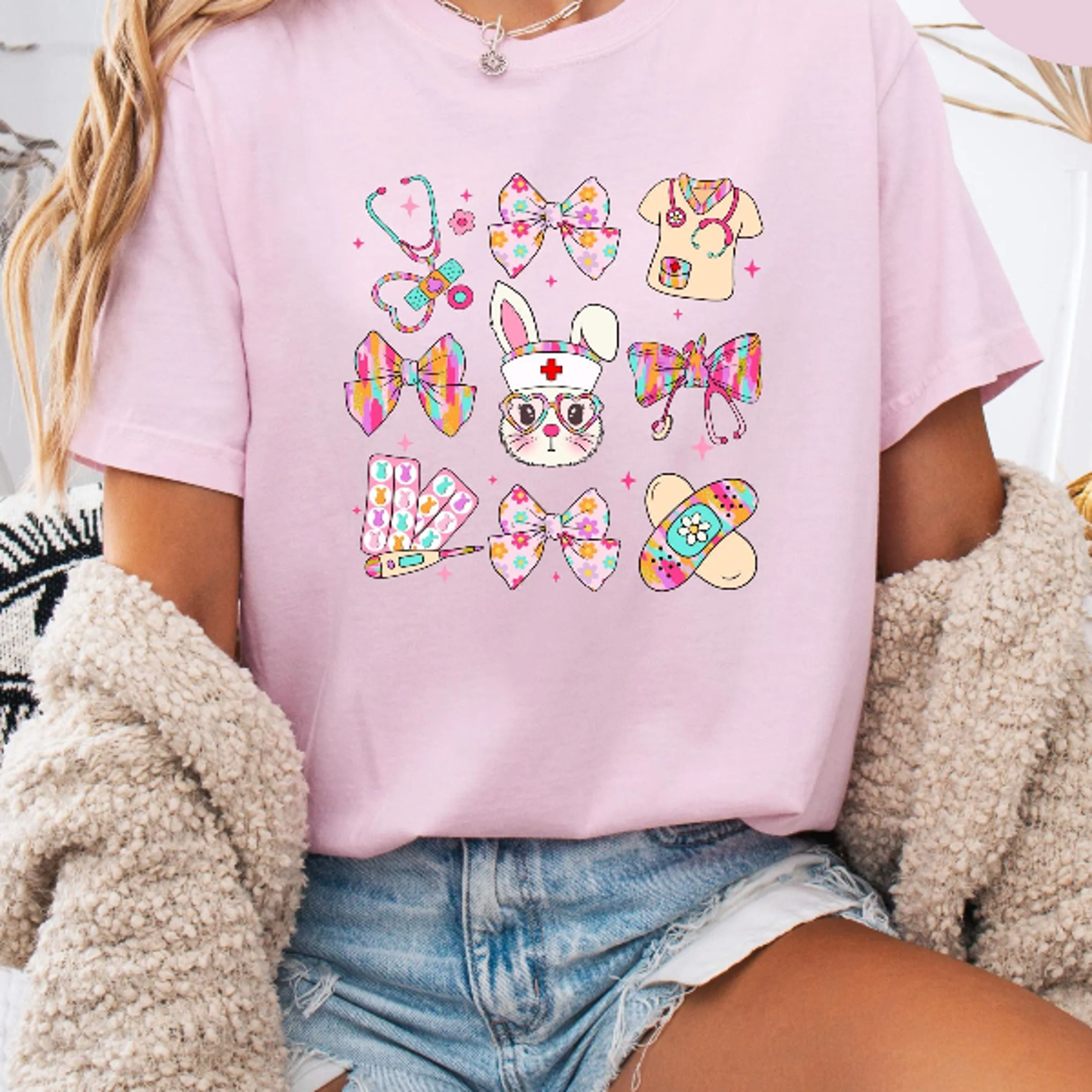 easter nurse elements shirt, bunny nurse shirt, easter nurse shirt, easter shirt