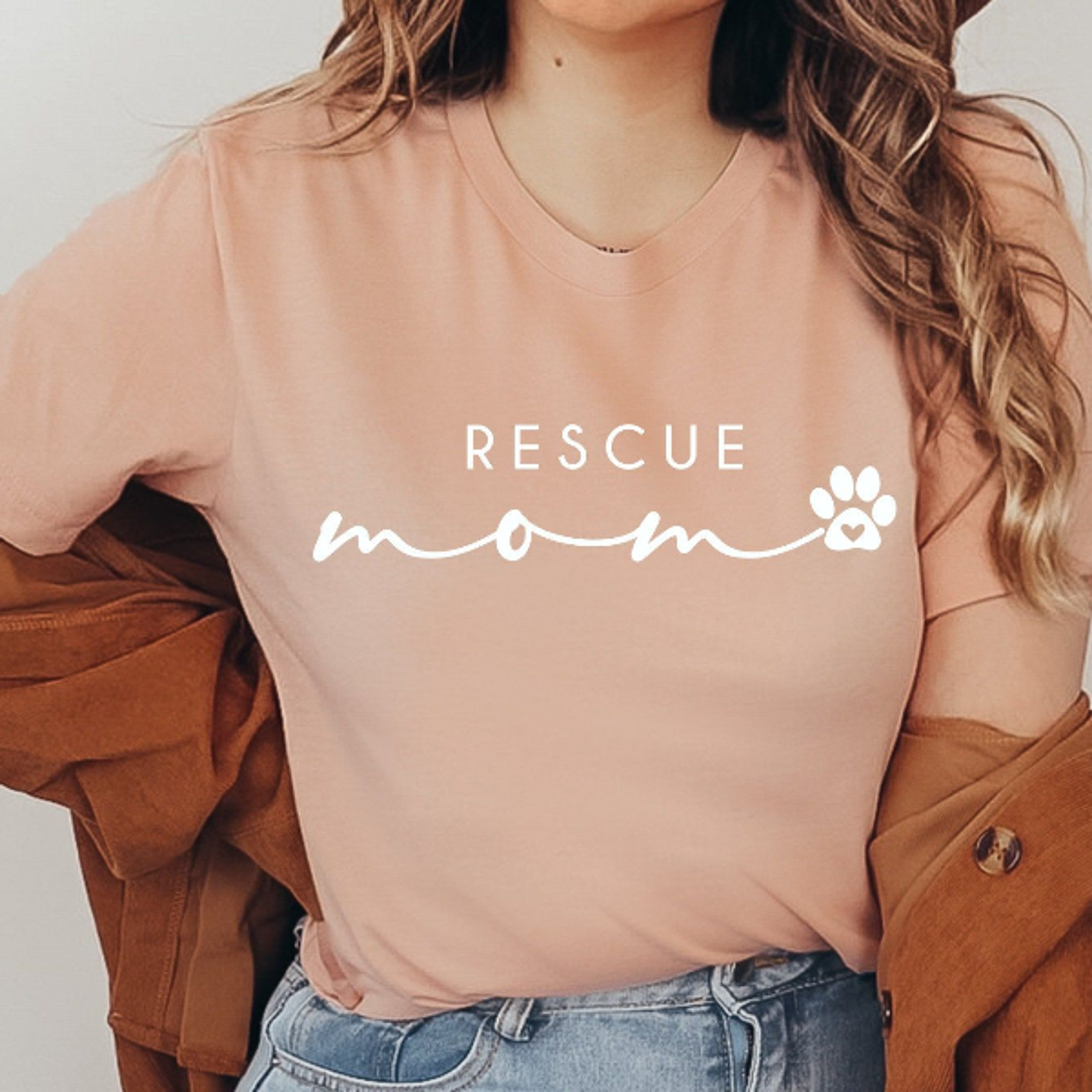 rescue mom t-shirt dog cat animal lover tee