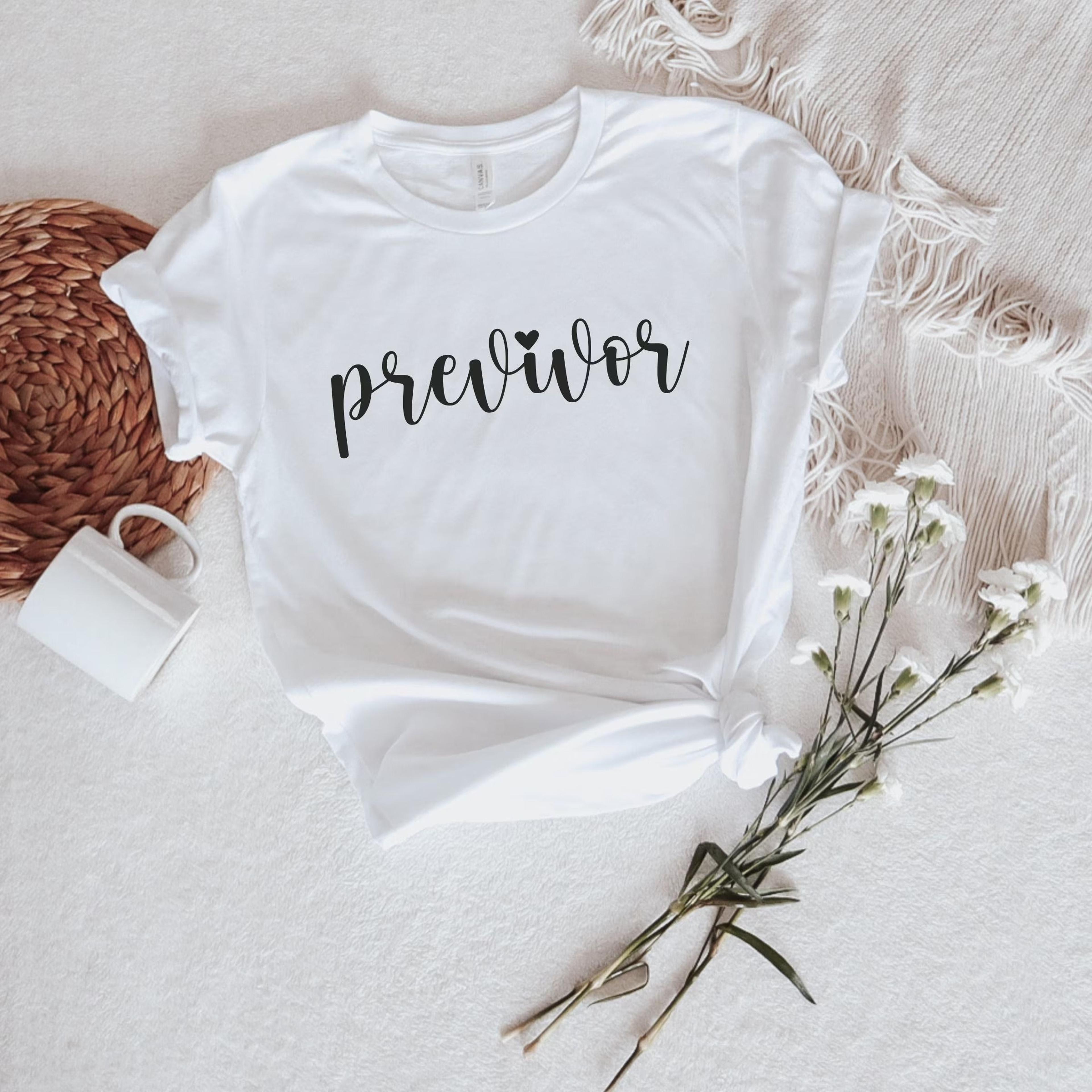 previvor t-shirt breast cancer awareness soft unisex tee