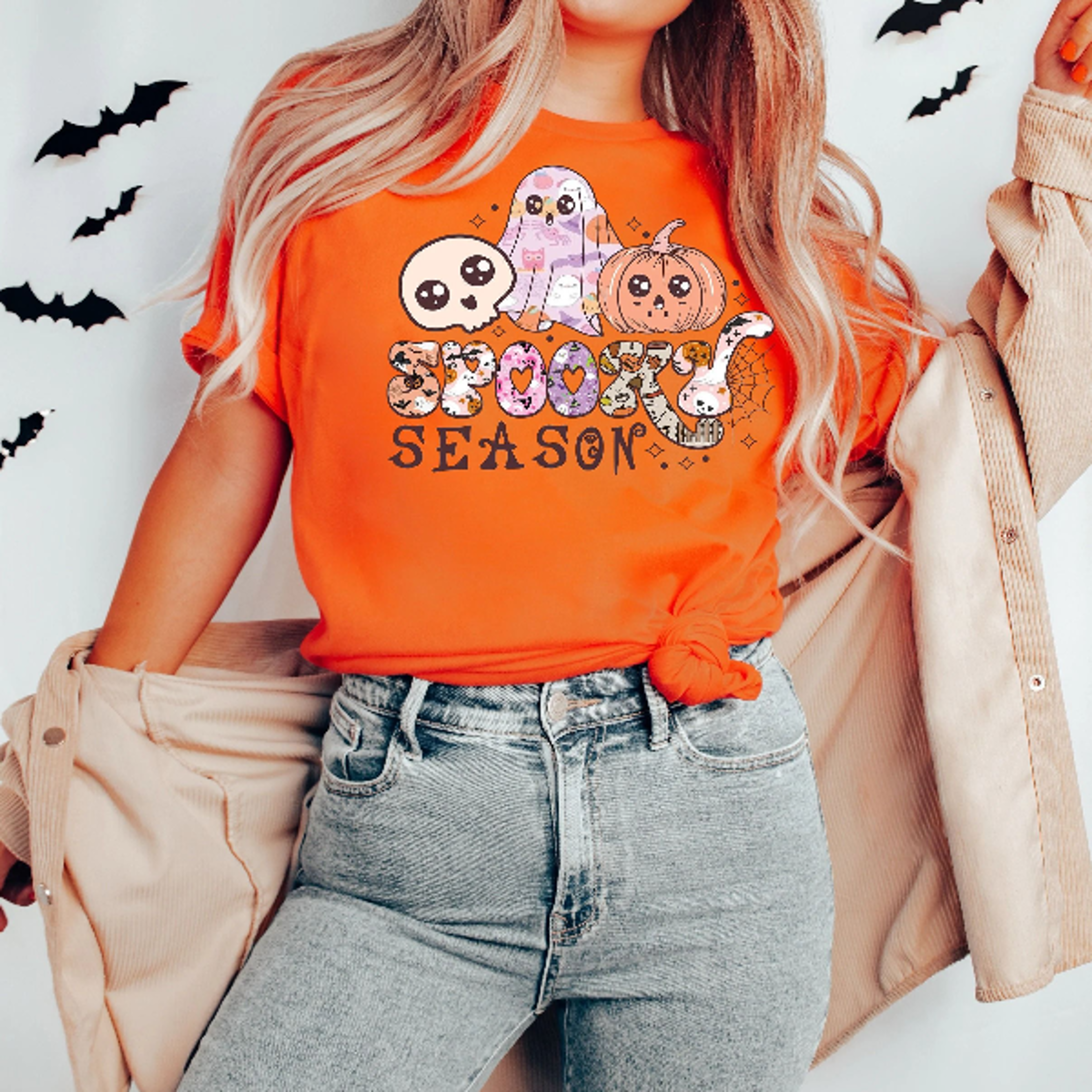 stay spooky sweatshirt ghost halloween womens crewneck hoodie