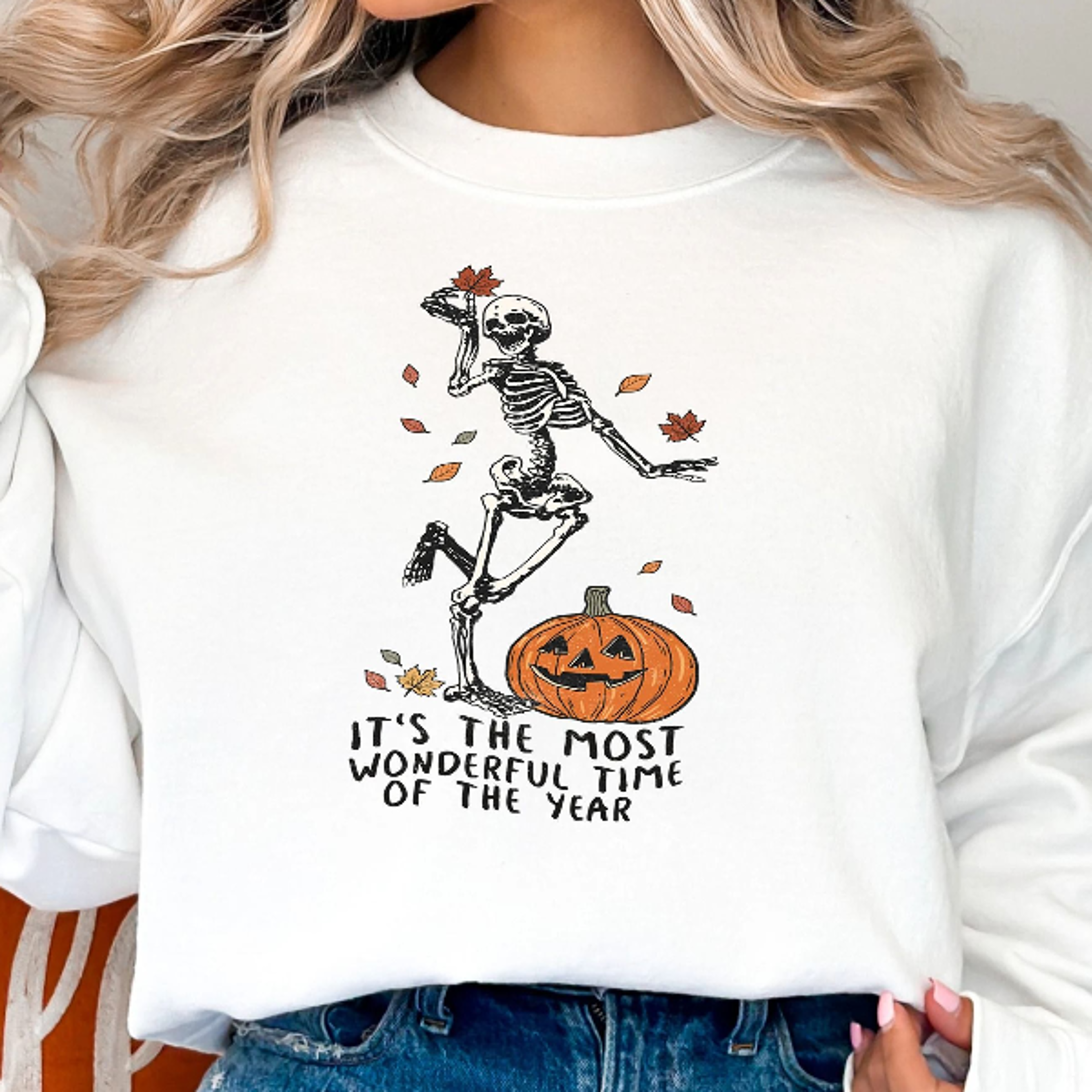 it's the most wonderful time of the year shirt retro halloween skeleton tee