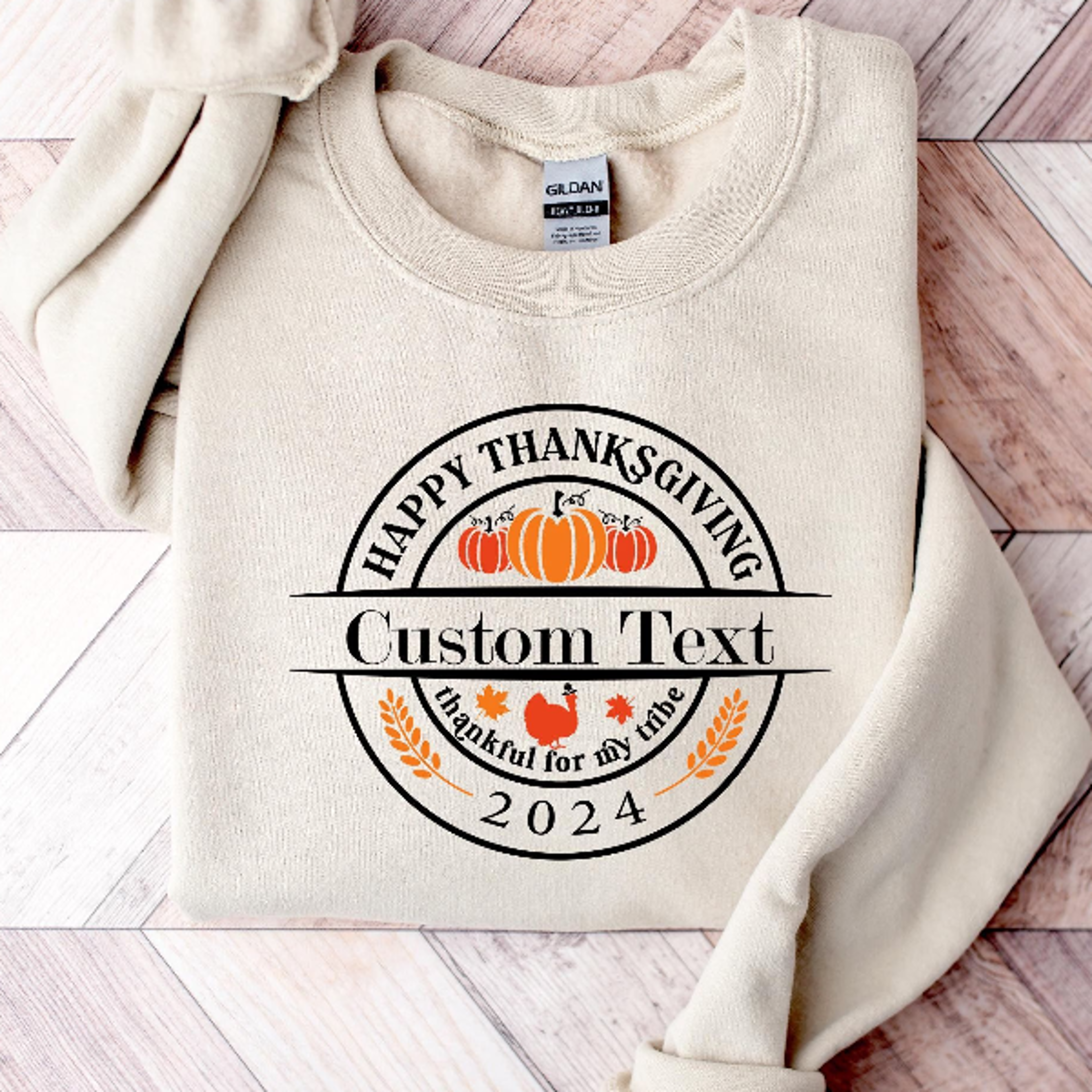 custom family thanksgiving 2024 matching shirt personalized pumpkin season sweatshirt