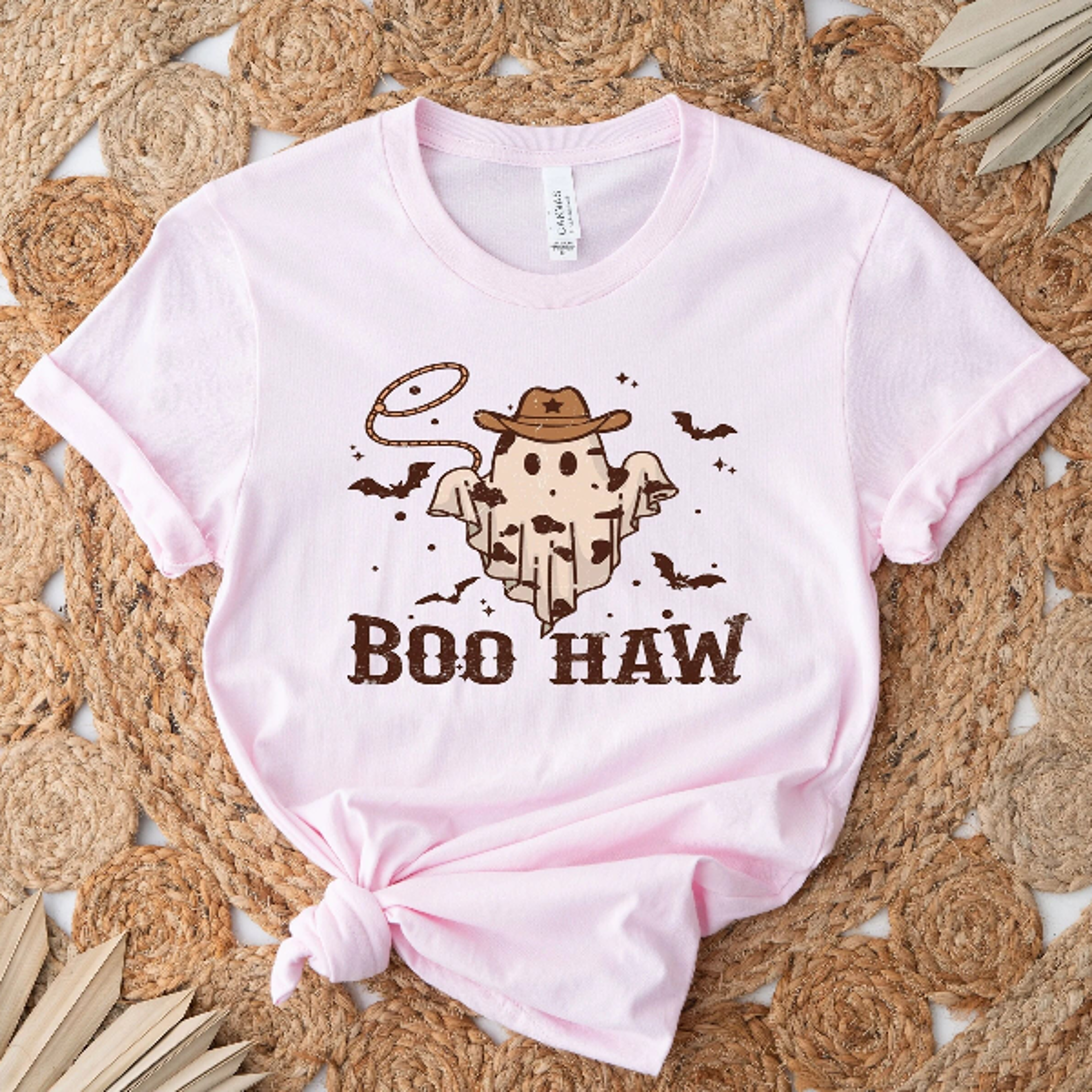 boo haw shirt western cowboy halloween cowgirl country tee