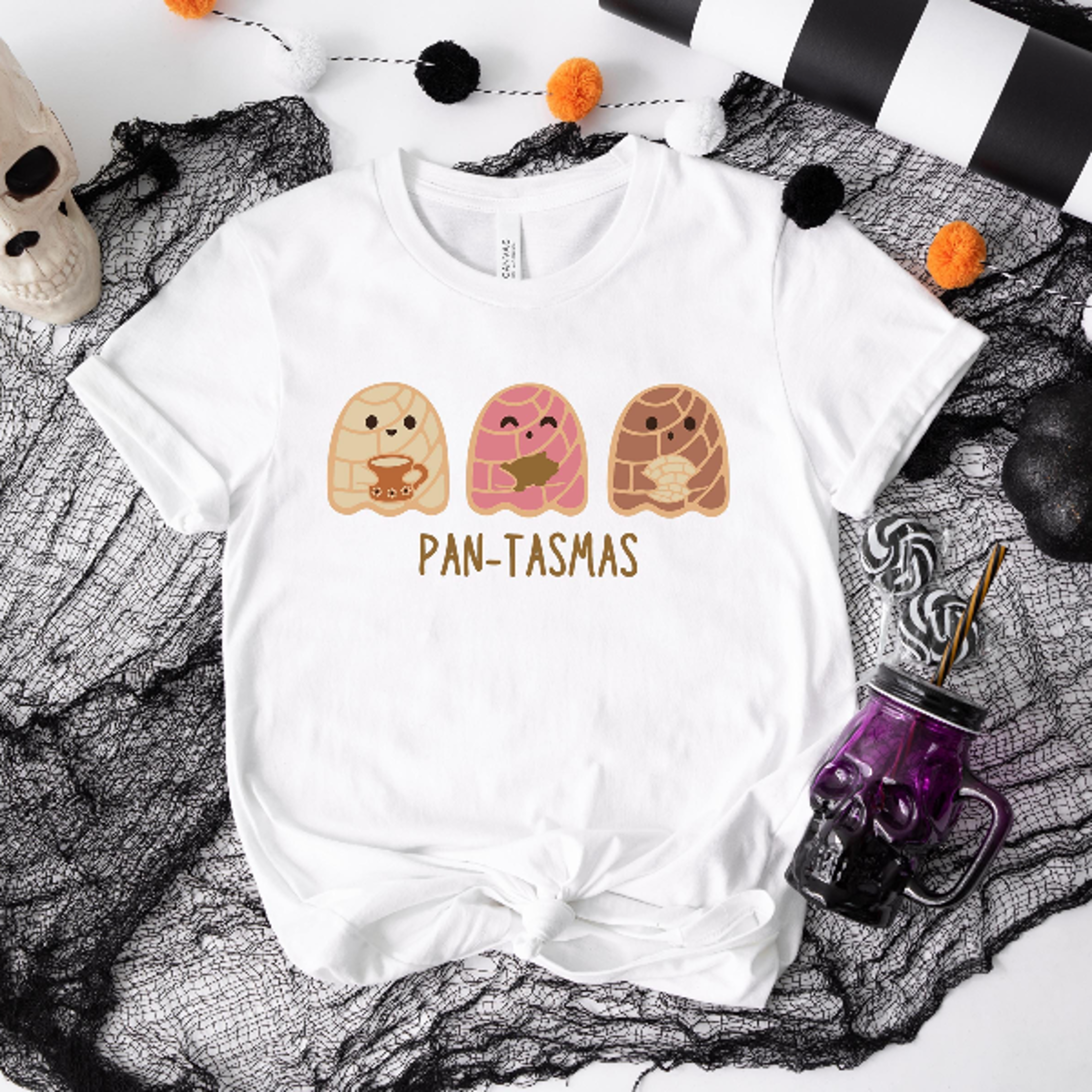 funny pantasmas ghost pan dulce sweatshirt cute conchas halloween tee