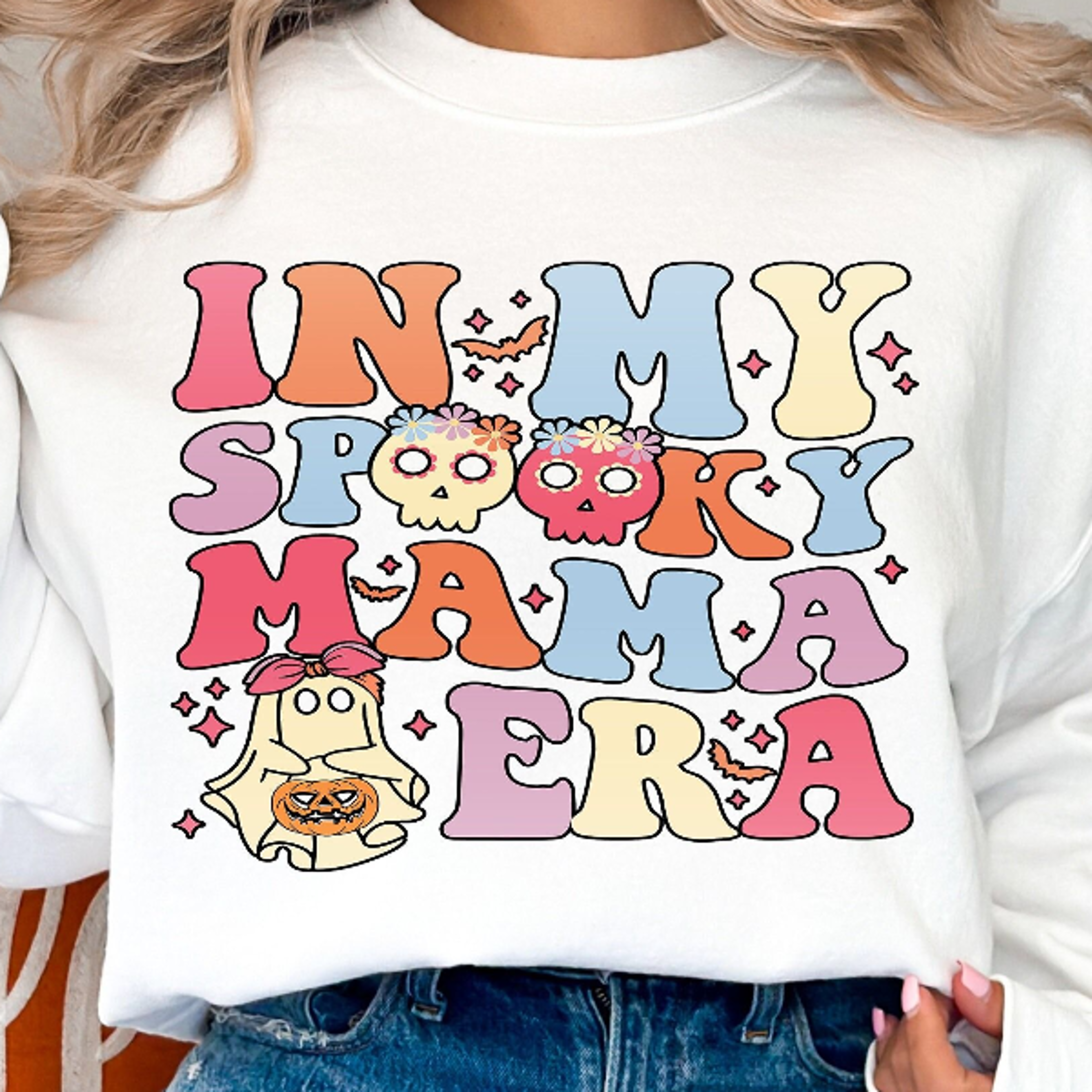 in my spooky mama era shirt cute ghost spooky mom halloween tee