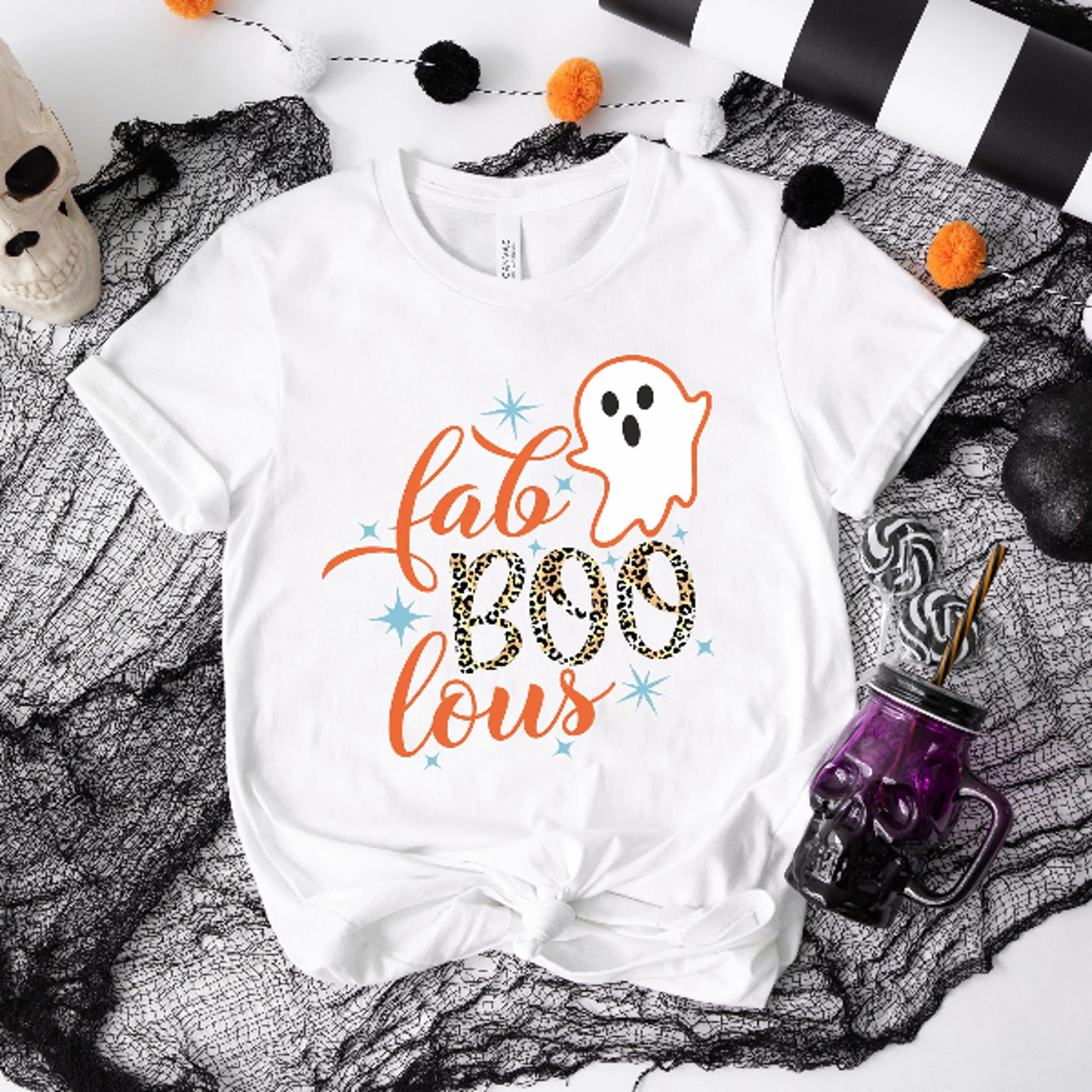 fab boo lous shirt fabulous boo halloween cute womens tee