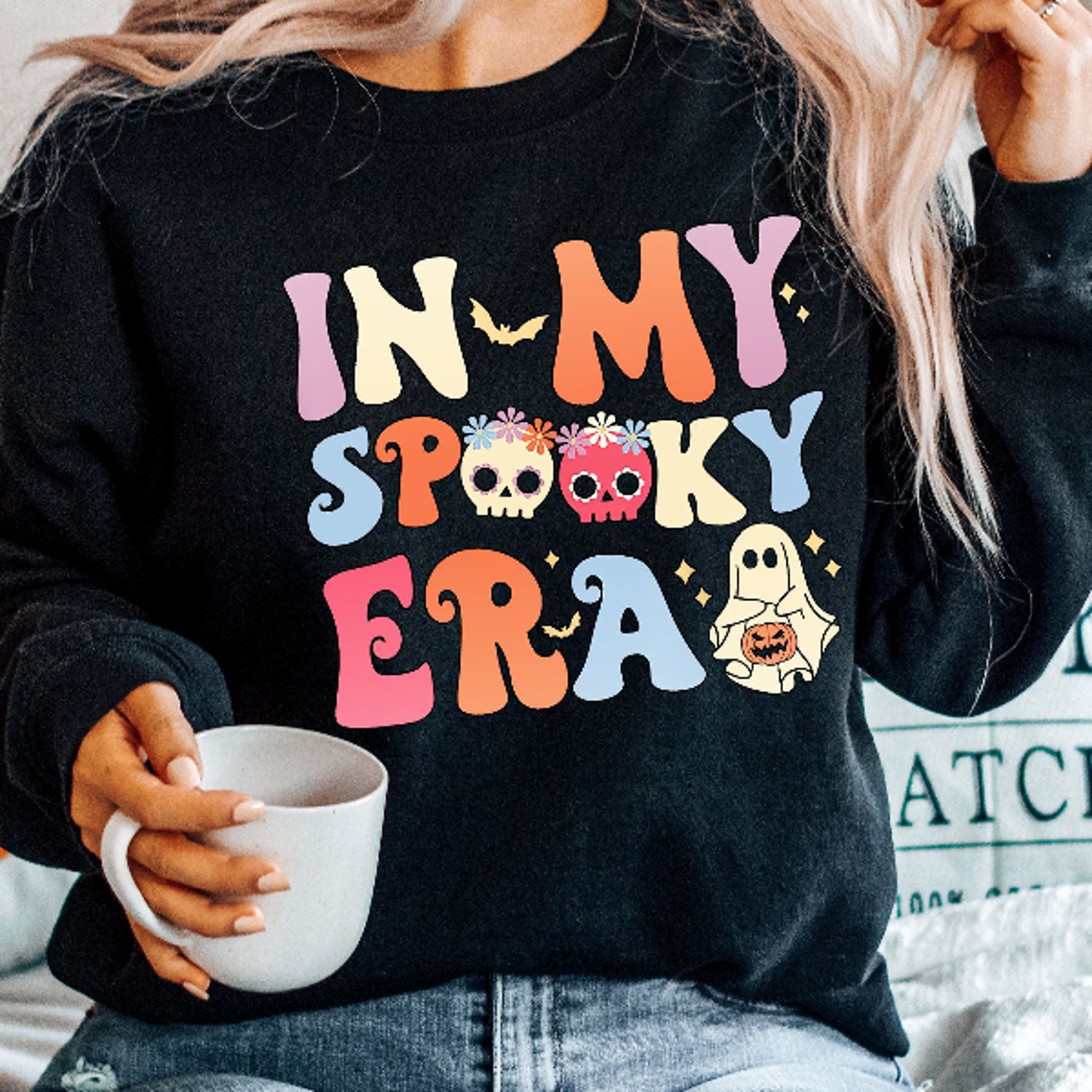 in my spooky era shirt retro vintage halloween fall sweatshirt
