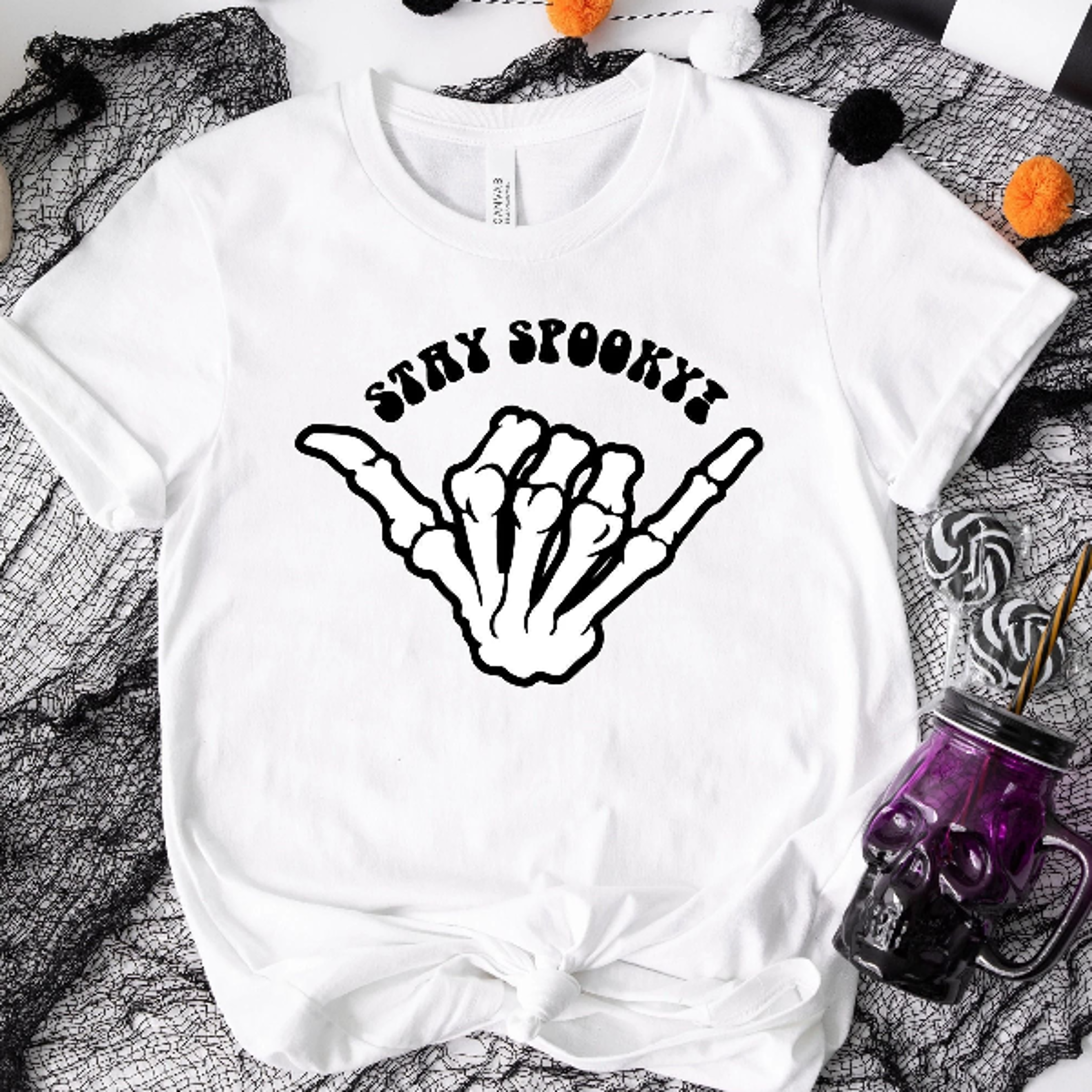spooky halloween shirt spooky vibes fall graphic tee
