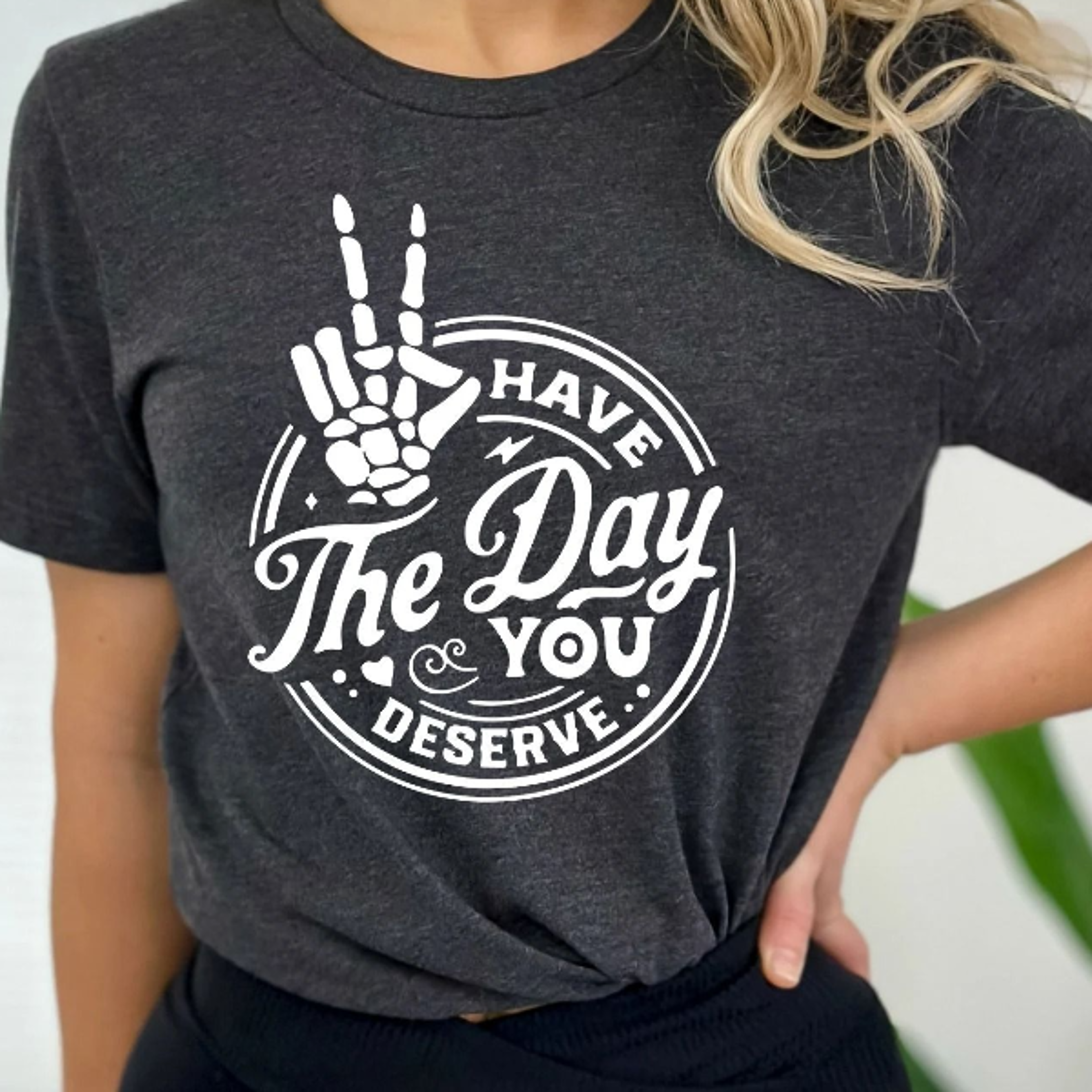 have the day you deserve skeleton halloween shirt funny spooky tee