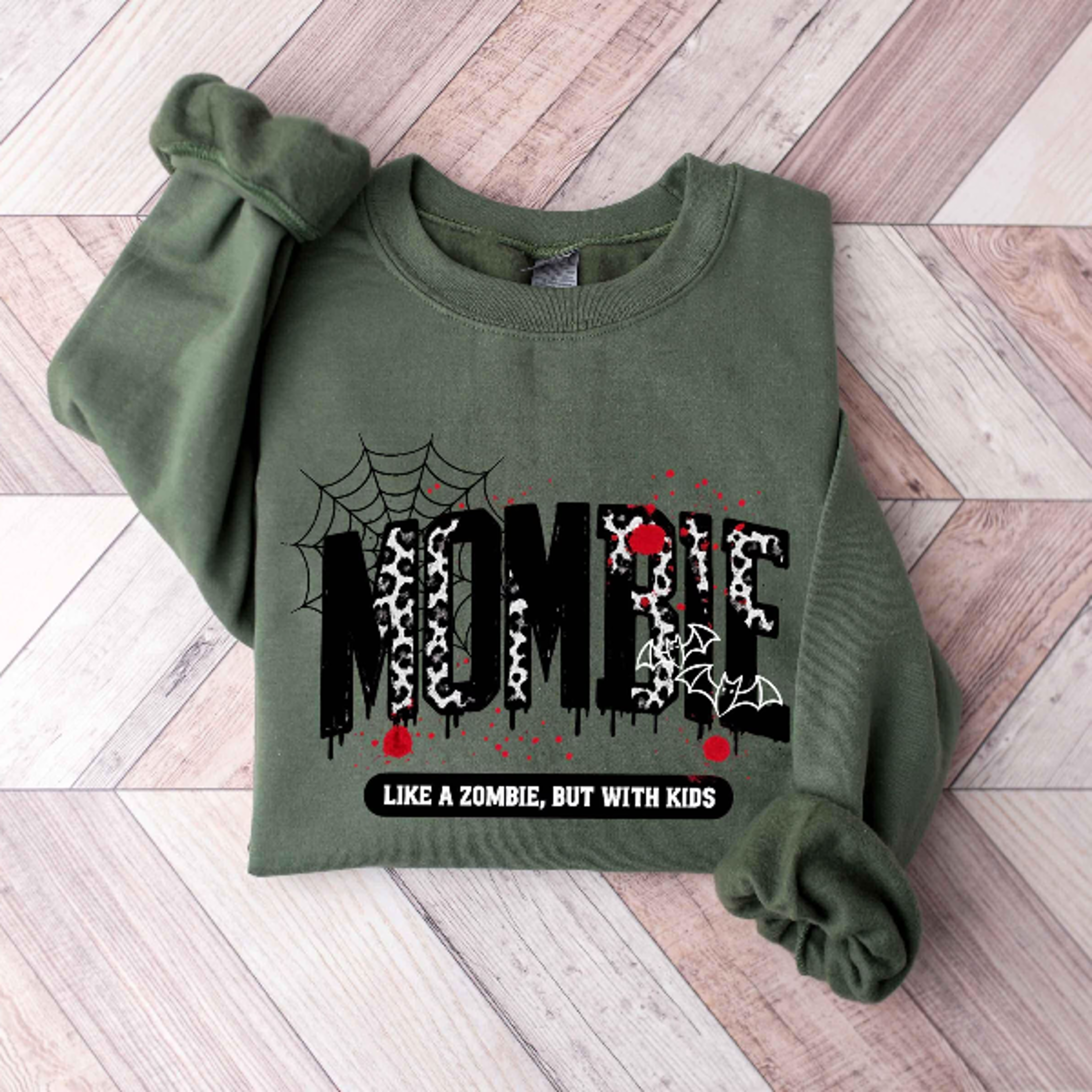 Mombie Sweatshirt Funny Mom Halloween Zombie Crewneck 2