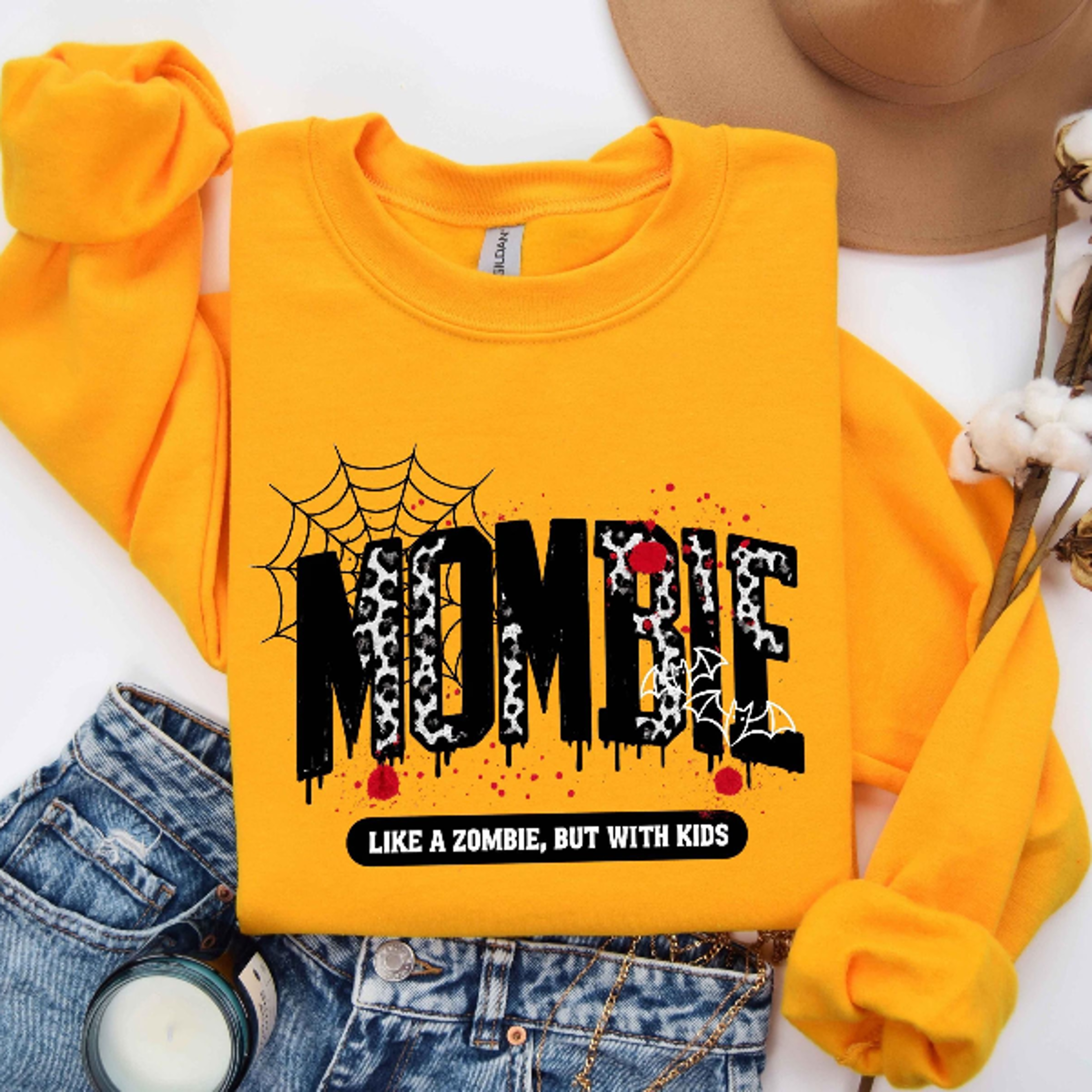 mombie sweatshirt funny mom halloween zombie crewneck