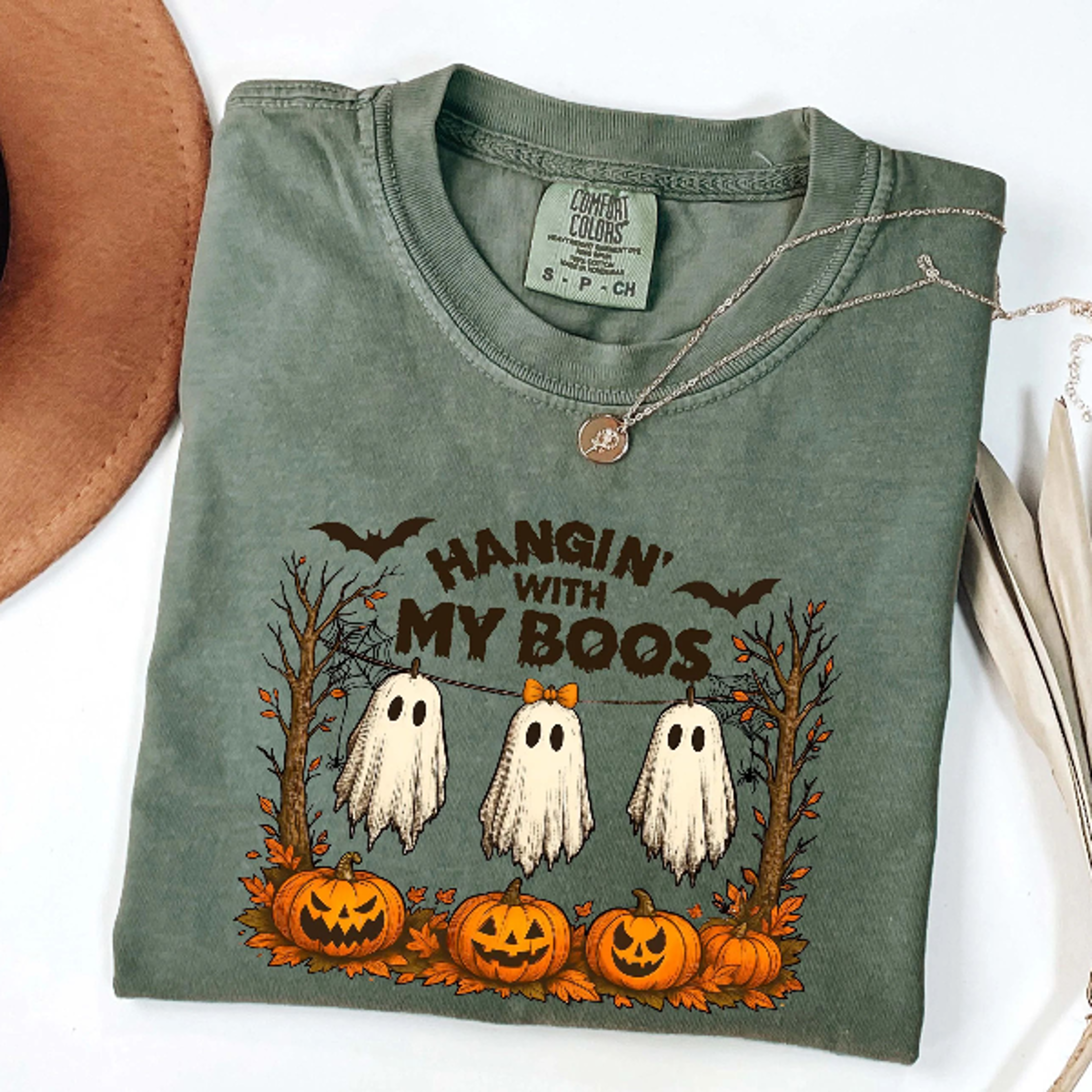 Hanging With My Boos Shirt Funny Ghost Friends Halloween Sweatshirt 2