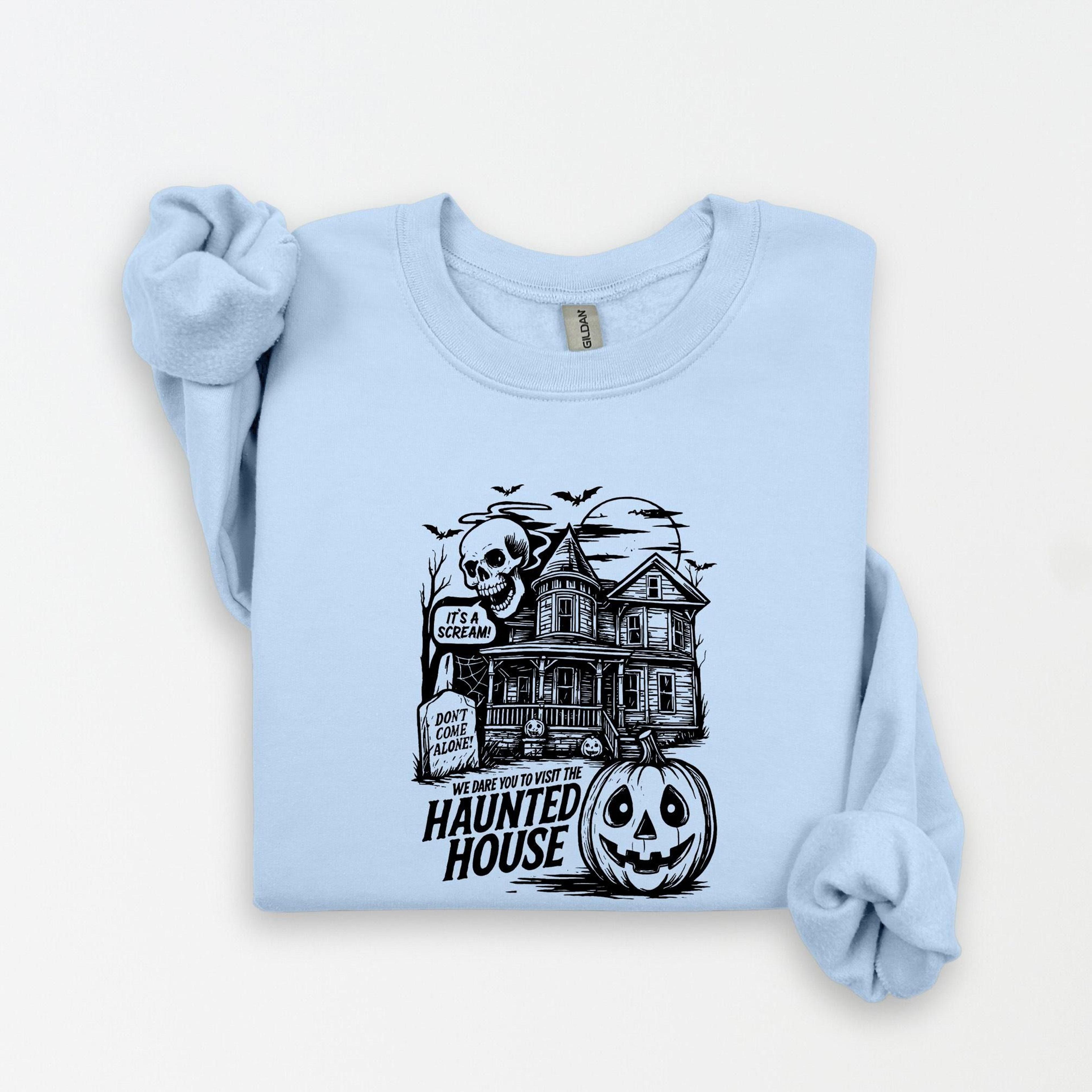 Halloween Town Sweatshirt Retro Halloween Town Fall Crewneck Tshirt 1