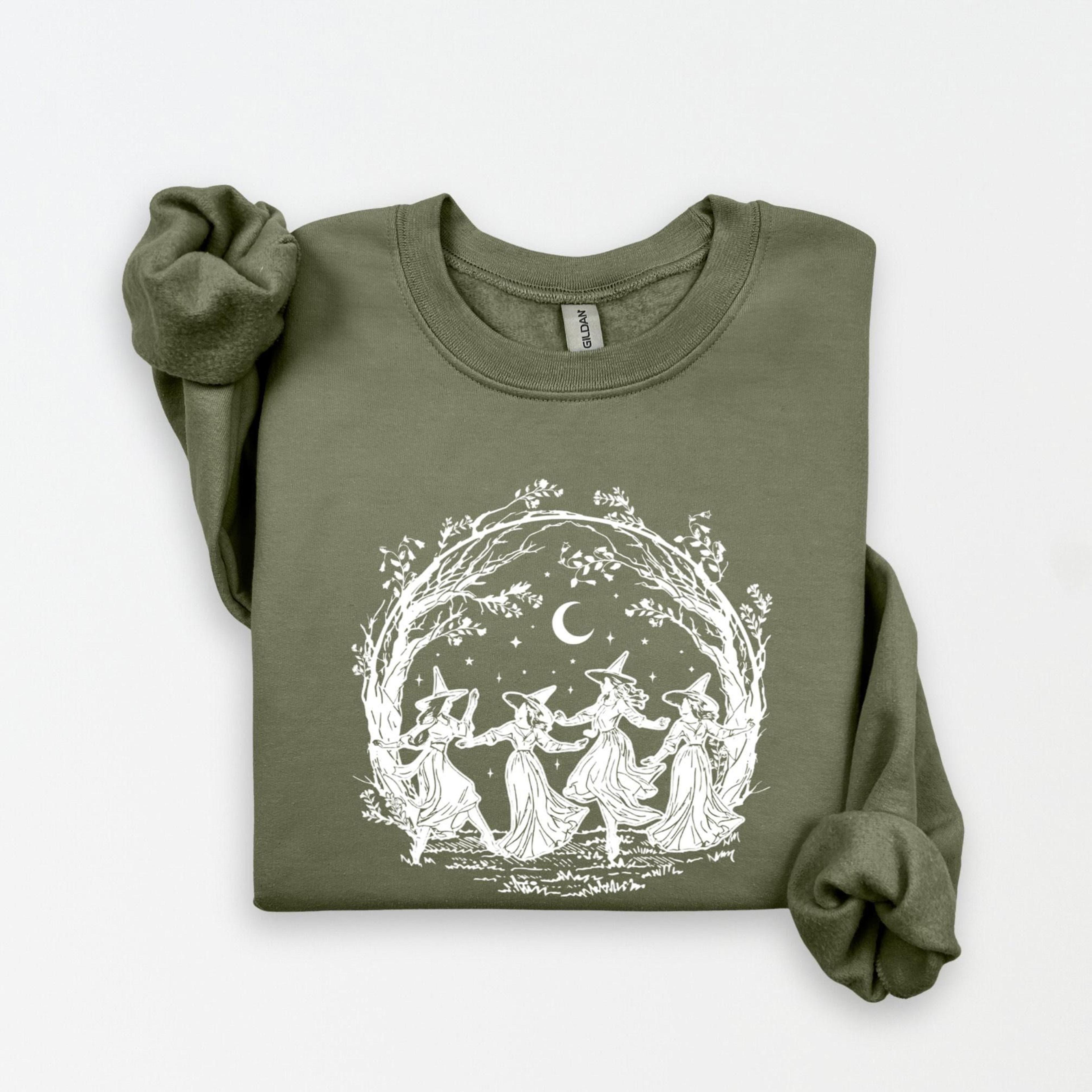 Girls Will Be Girls Witch Sweatshirt Funny Witchy Halloween Crewneck 3