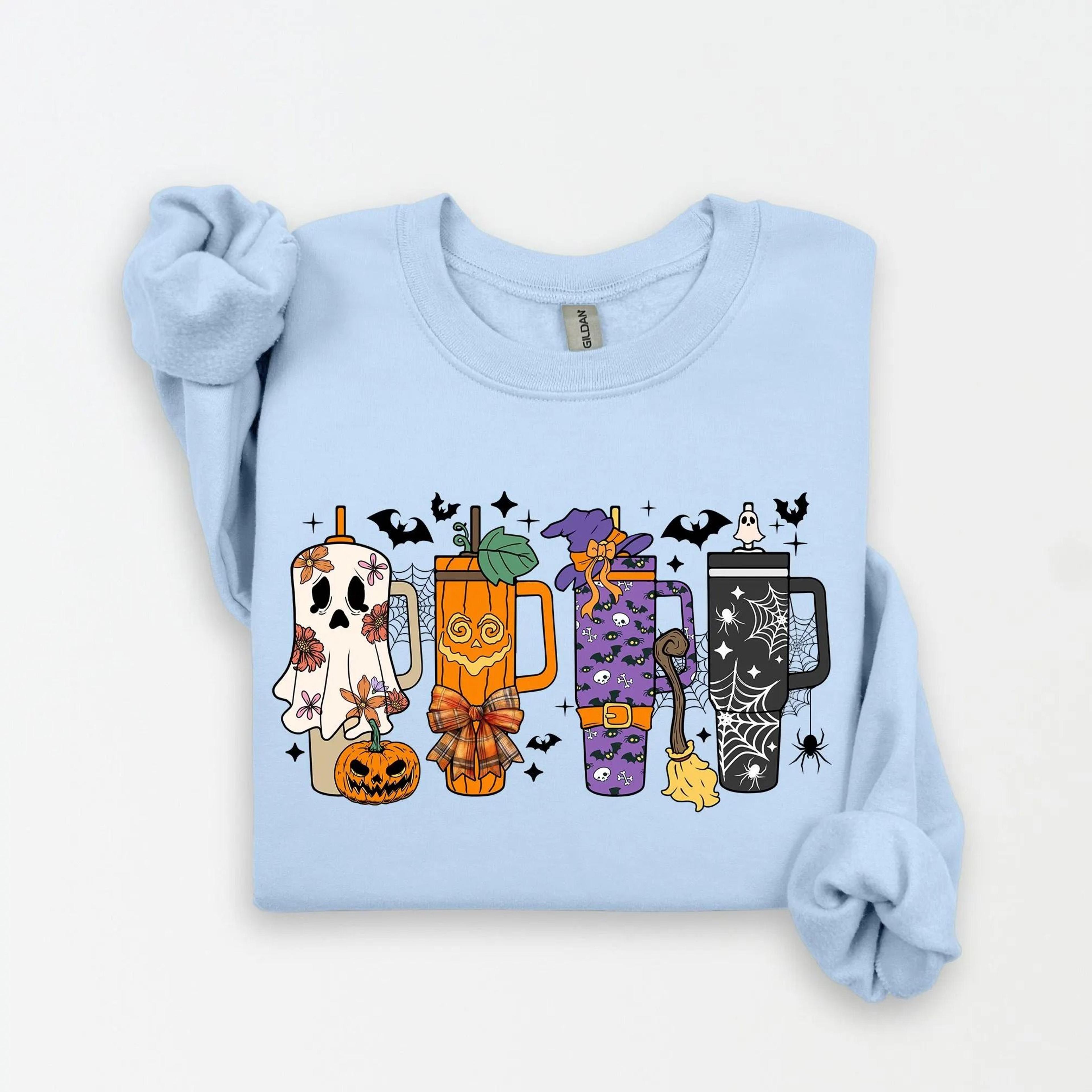 Horror Coffee Halloween Sweatshirt Spooky Movie Vibes Hoodie 2