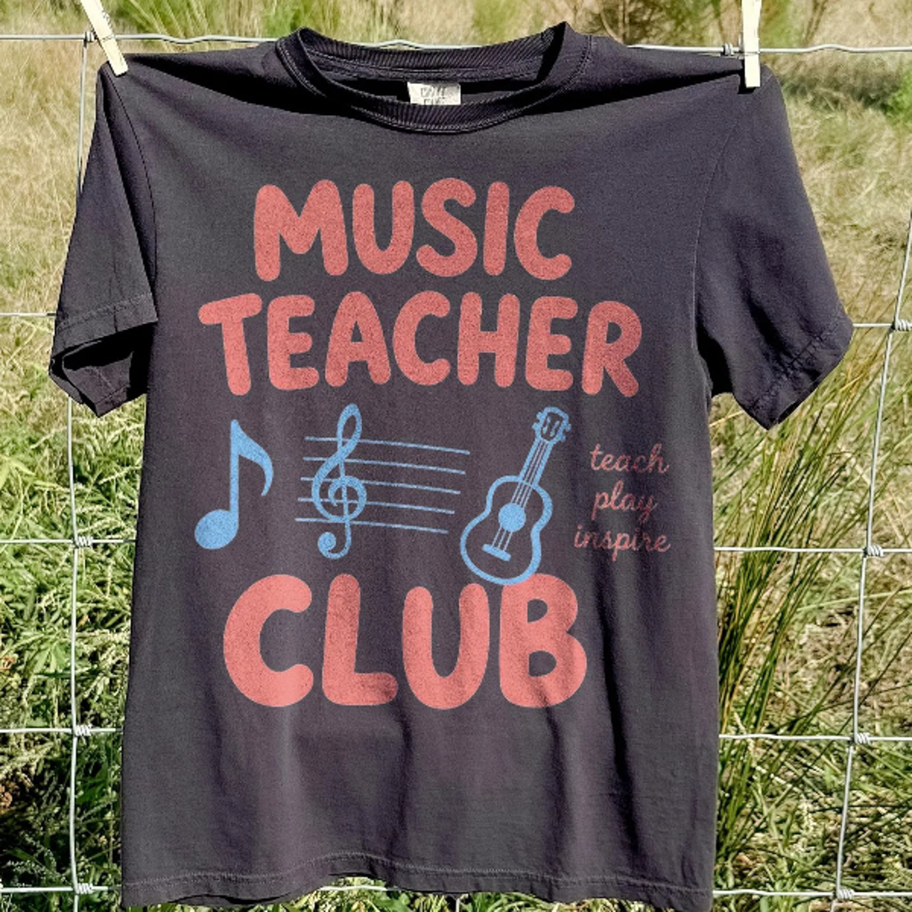 music teacher club graphic tee, choir band orchestra classroom shirt, educator school pride top