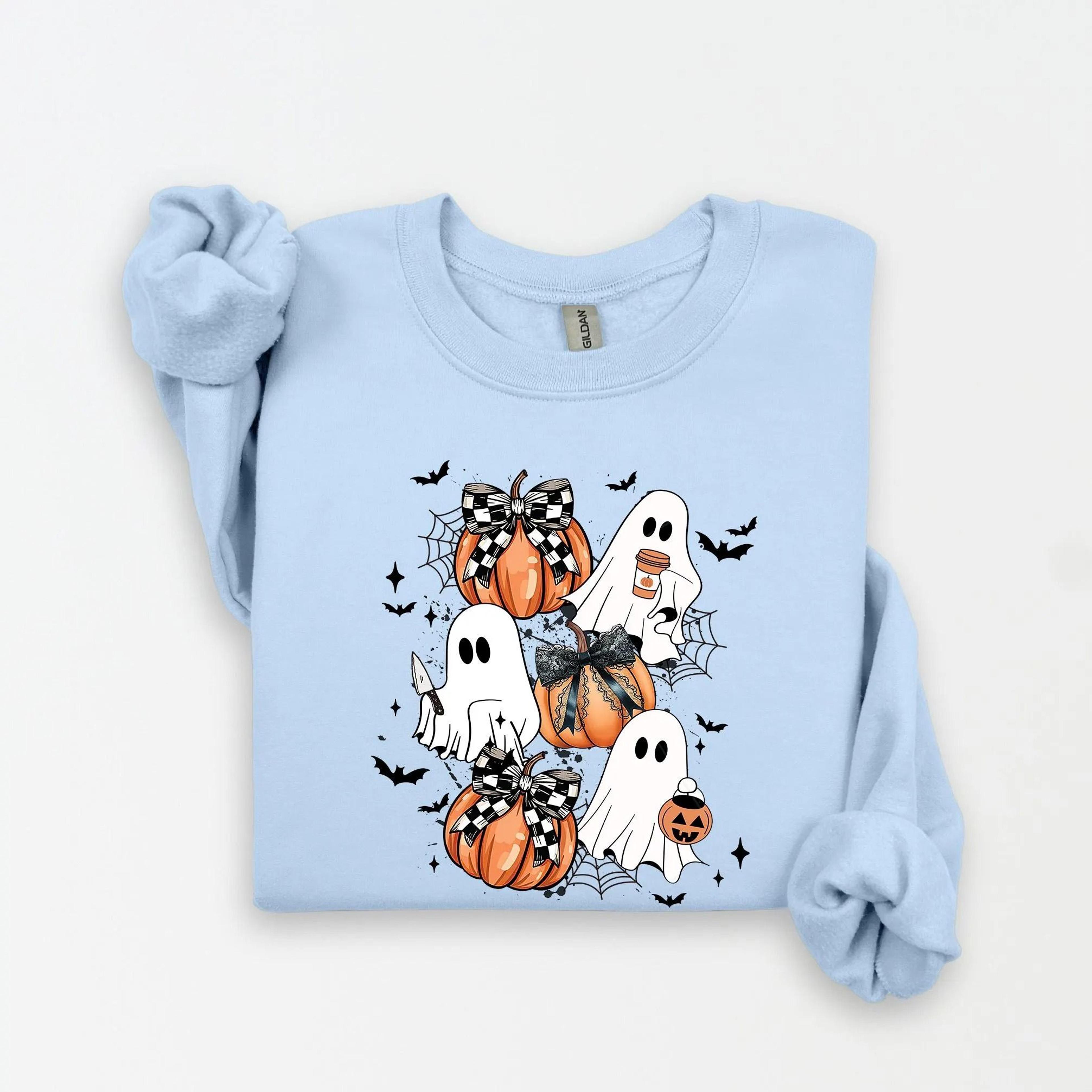 Cute Spooky Season Sweatshirt Halloween Fall Cozy Crewneck 2