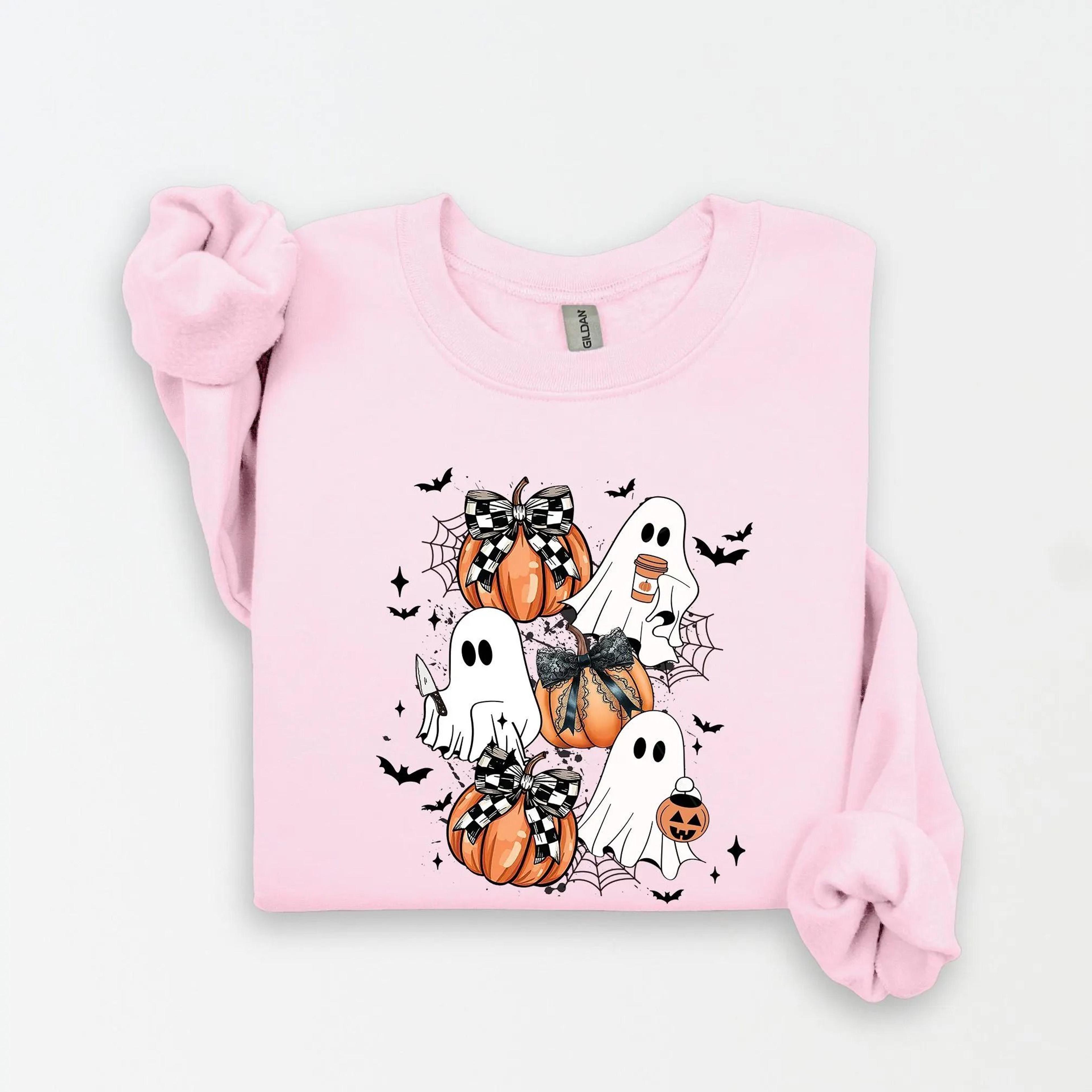 Cute Spooky Season Sweatshirt Halloween Fall Cozy Crewneck 3