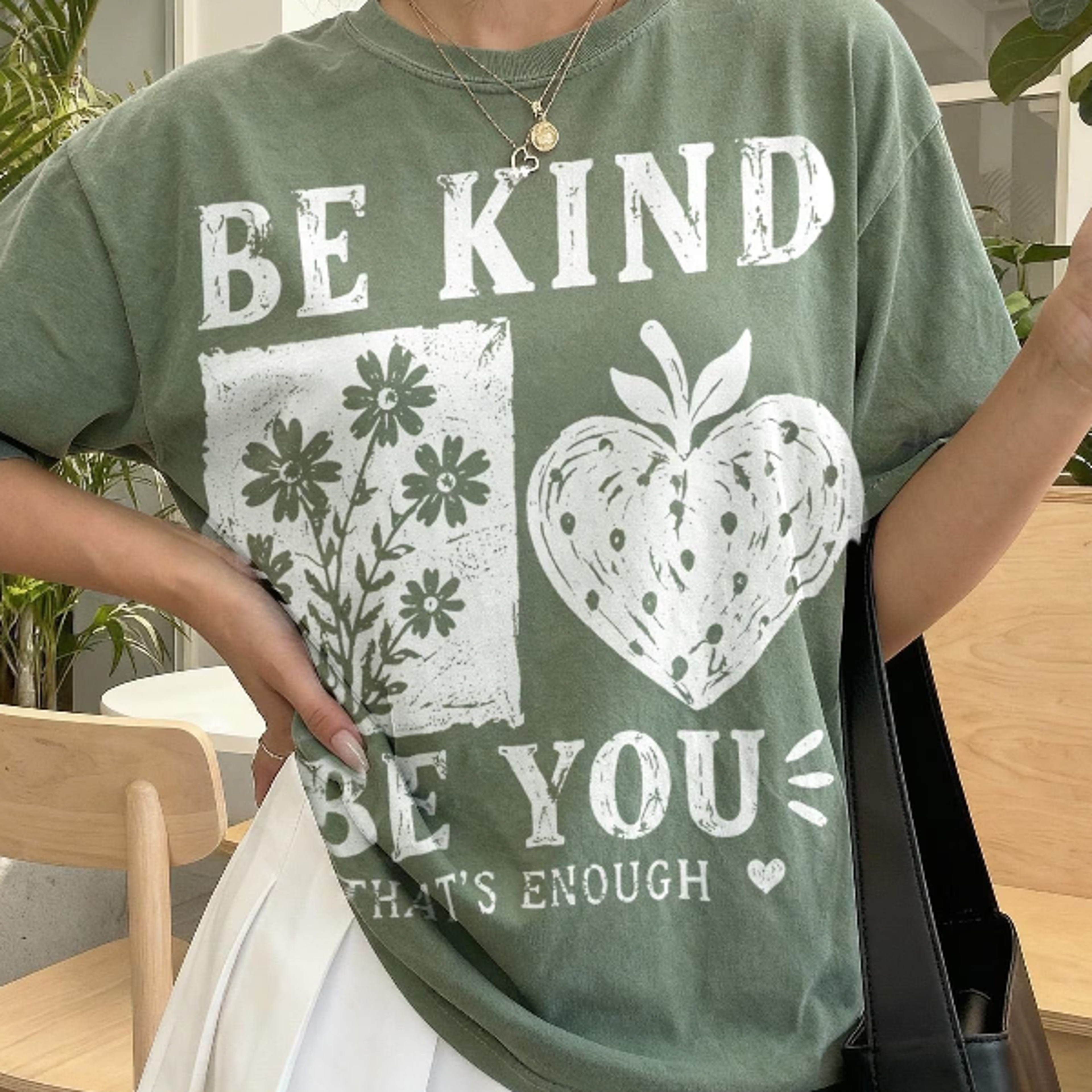 Kindness Floral Graphic Tee Positive Teacher Self Acceptance Shirt Classroom Inspiration 1