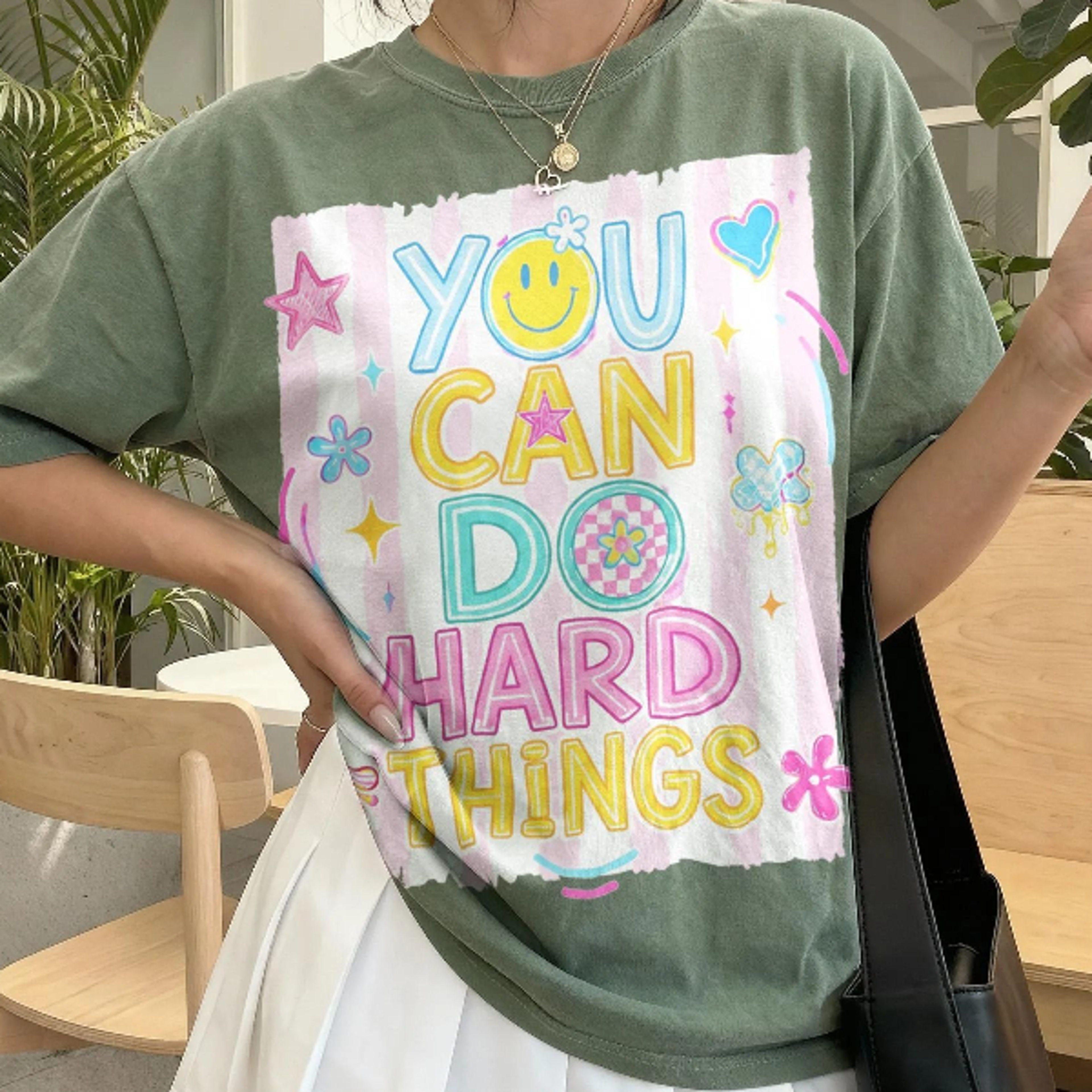 Colorful Motivation Graphic Tee Inspirational Teacher Confidence Shirt Classroom Encouragement 2