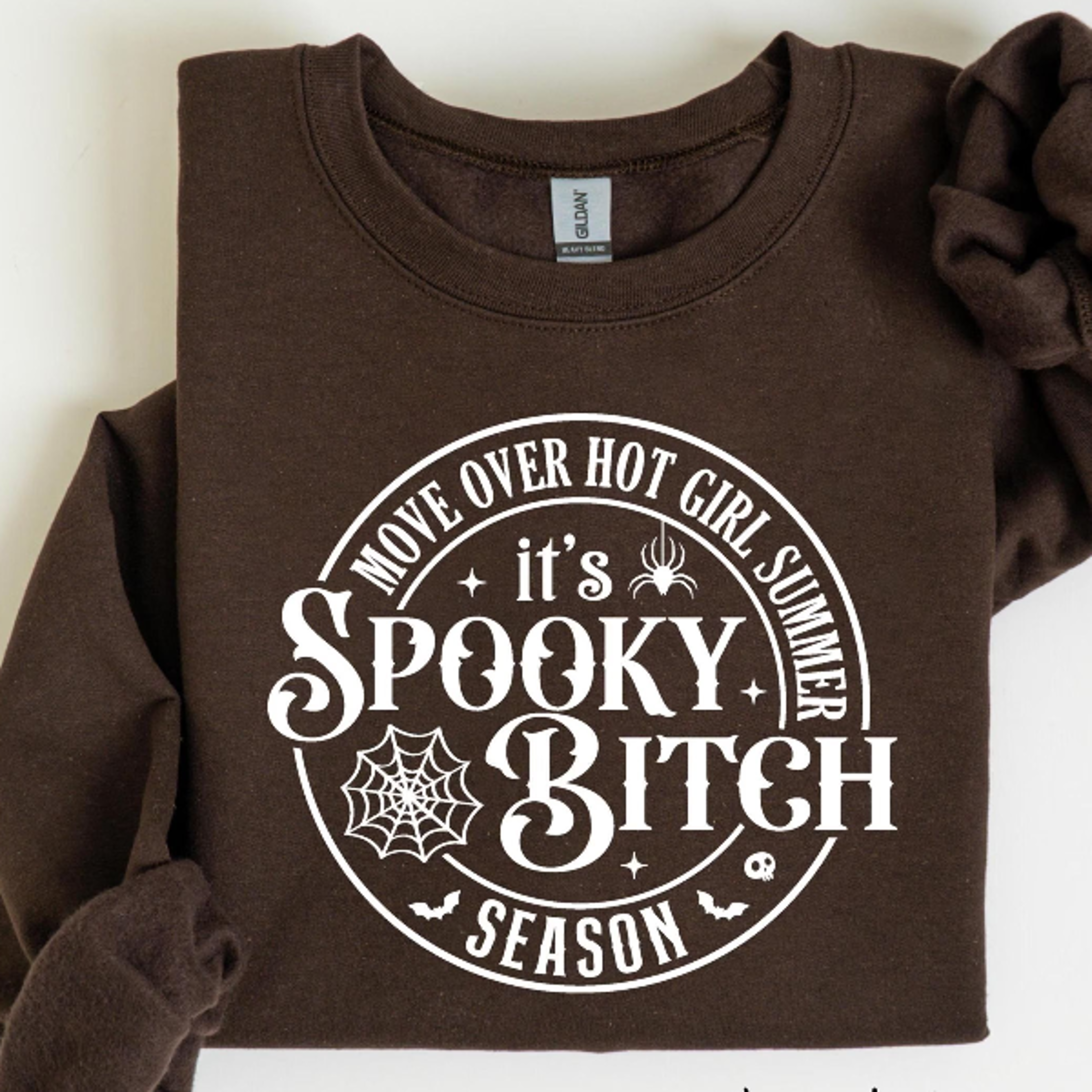 spooky bitch sweatshirt bold spooky season halloween crewneck